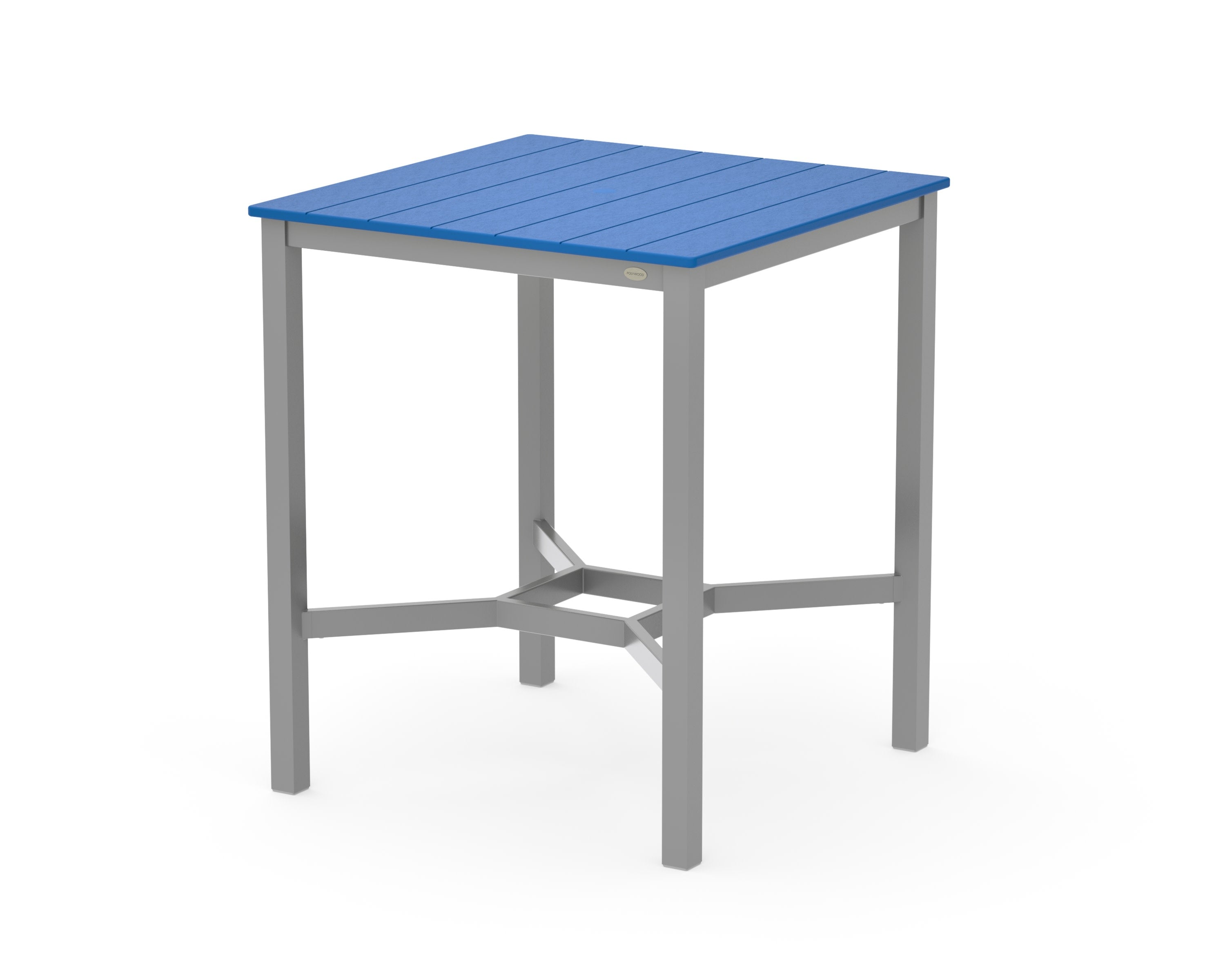 Main Street 36 x 36 Bar Table in Sand / Pacific Blue