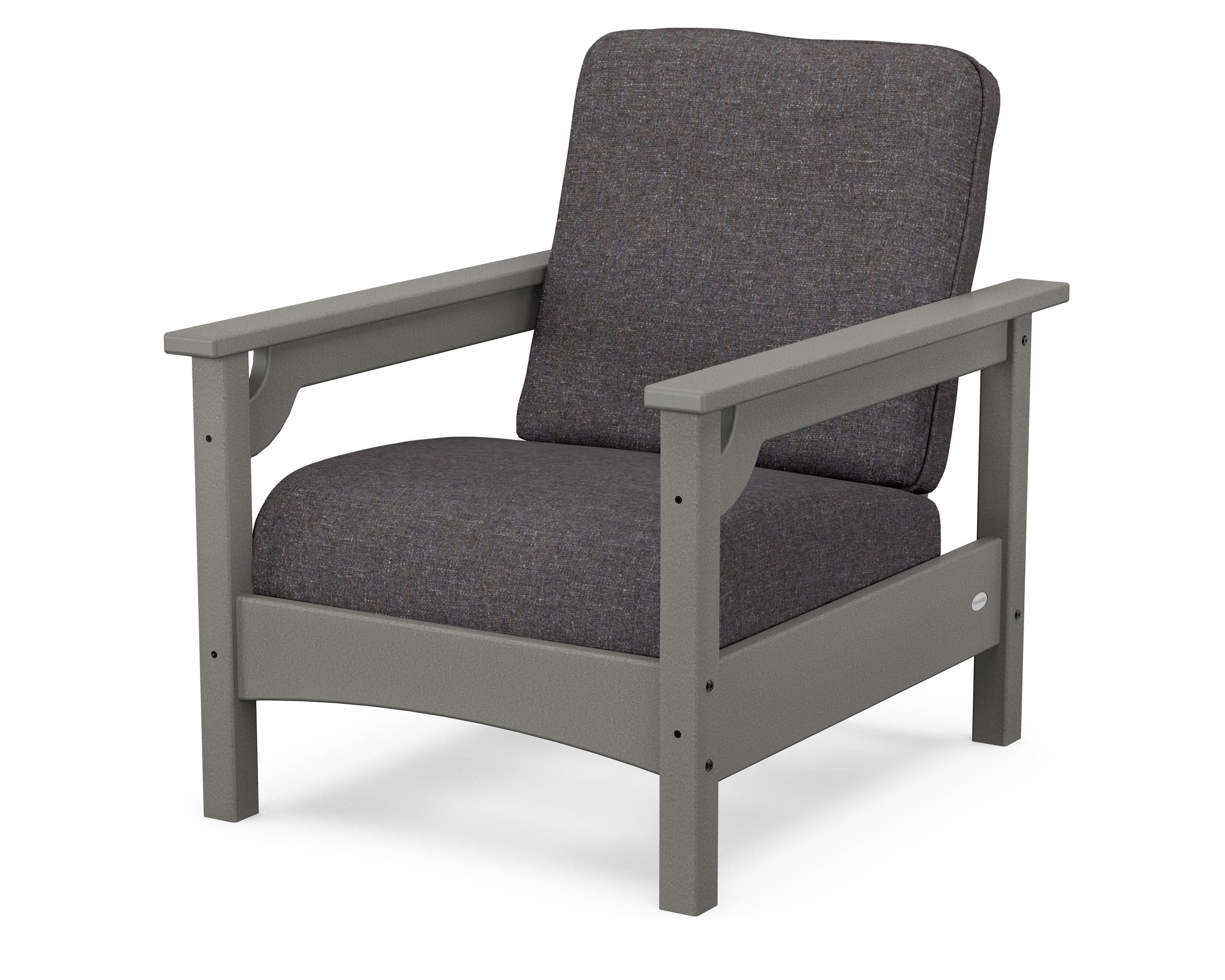 Club Chair in Slate Grey / Ash Charcoal