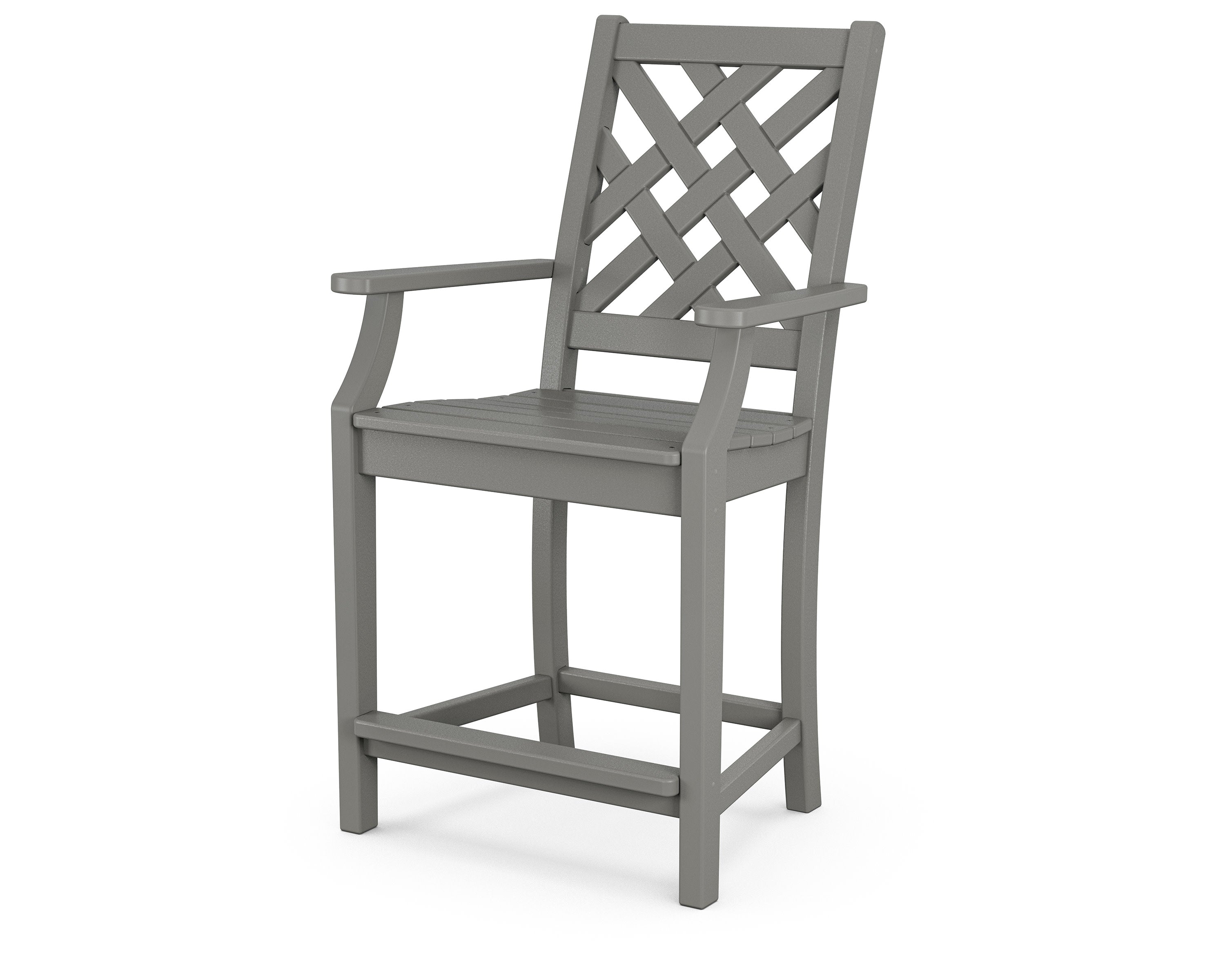 Wovendale Counter Arm Chair in Slate Grey