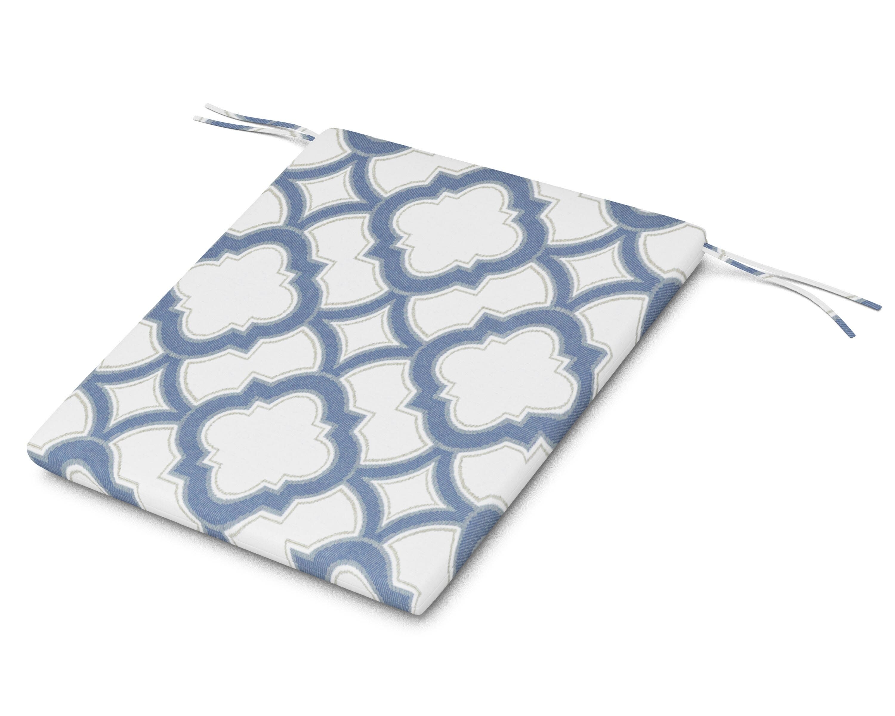 AL100 Seat Pad in Trellis Sky Blue