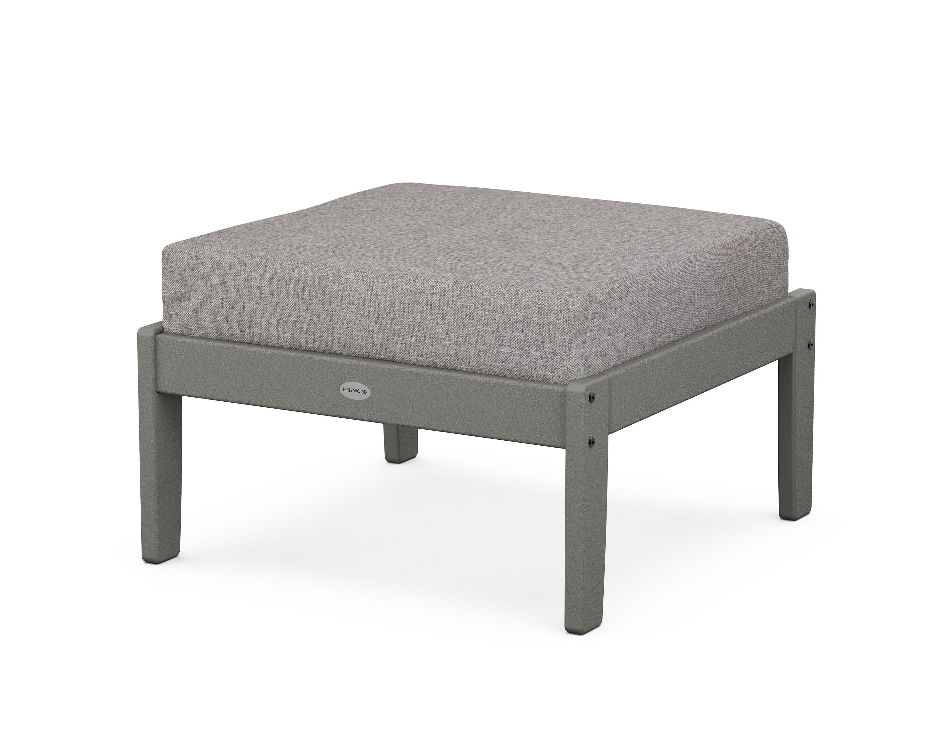 Braxton Deep Seating Ottoman in Slate Grey / Grey Mist