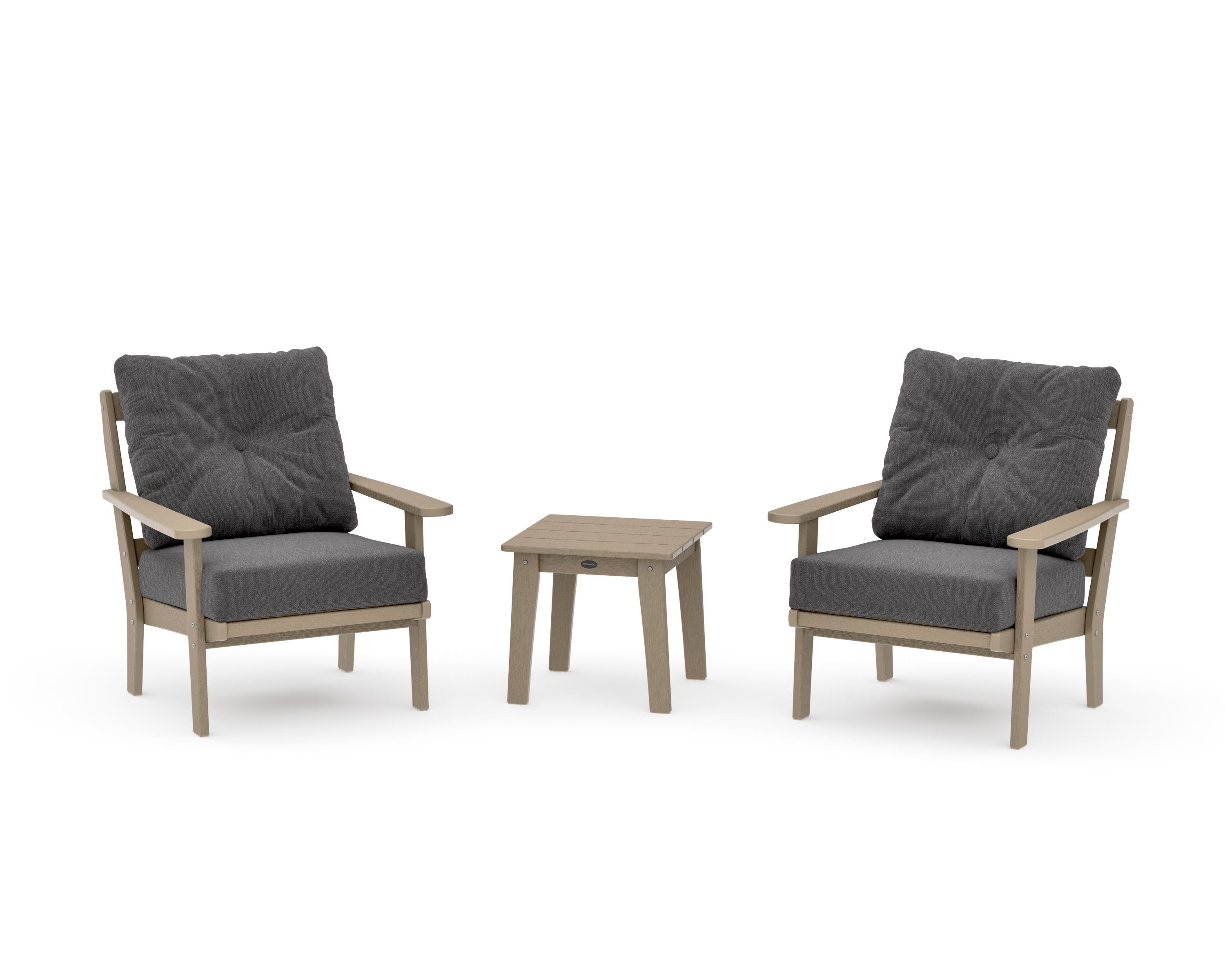 Mission 3-Piece Deep Seating Set in Vintage Sahara / Ash Charcoal