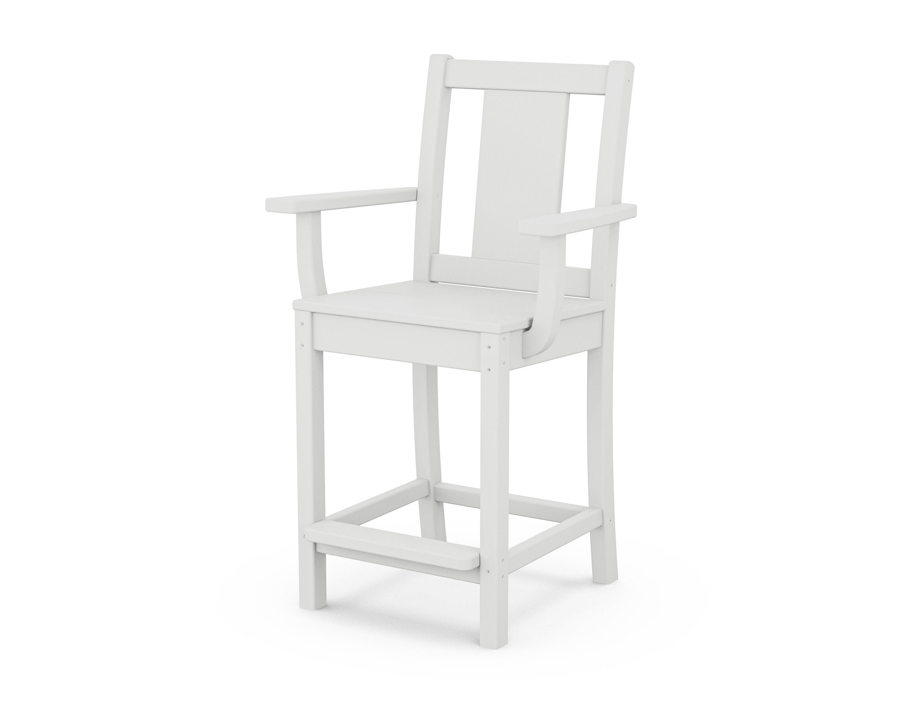 Prairie Counter Arm Chair in White