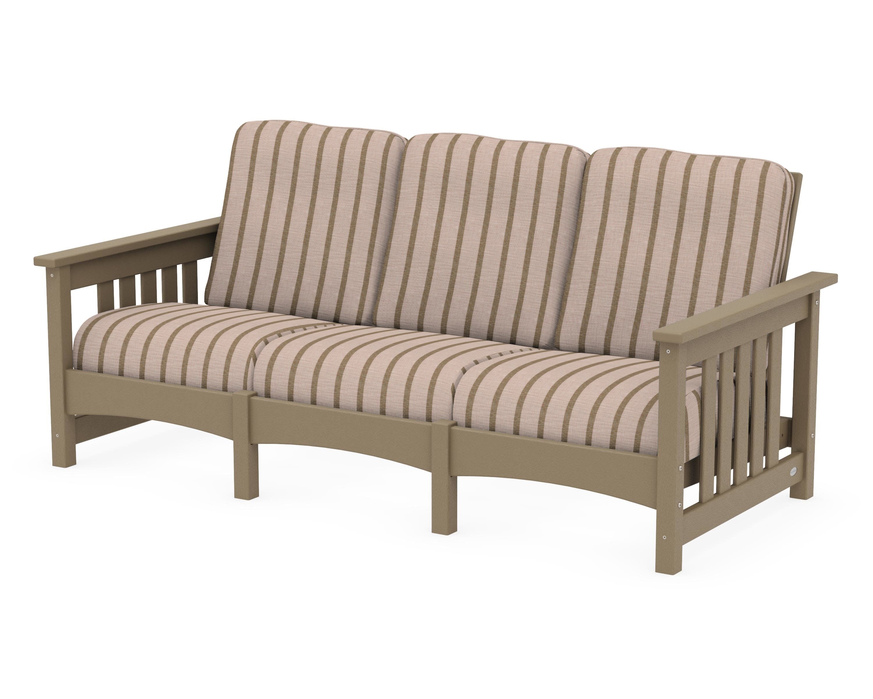 Club Mission Sofa in Vintage Sahara / Unwind Cameo