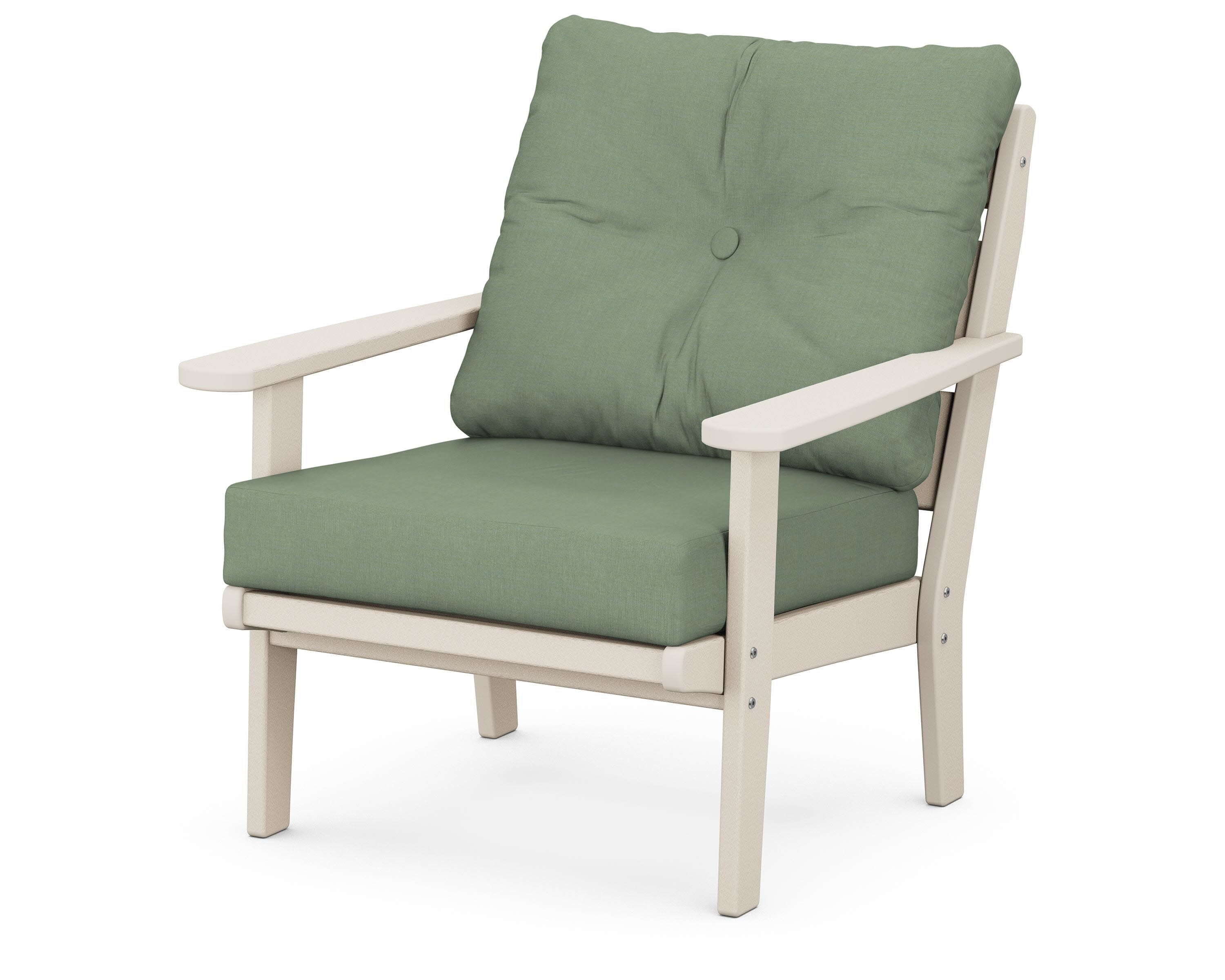 Lakeside Deep Seating Chair in Sand / Exhale Rainwashed