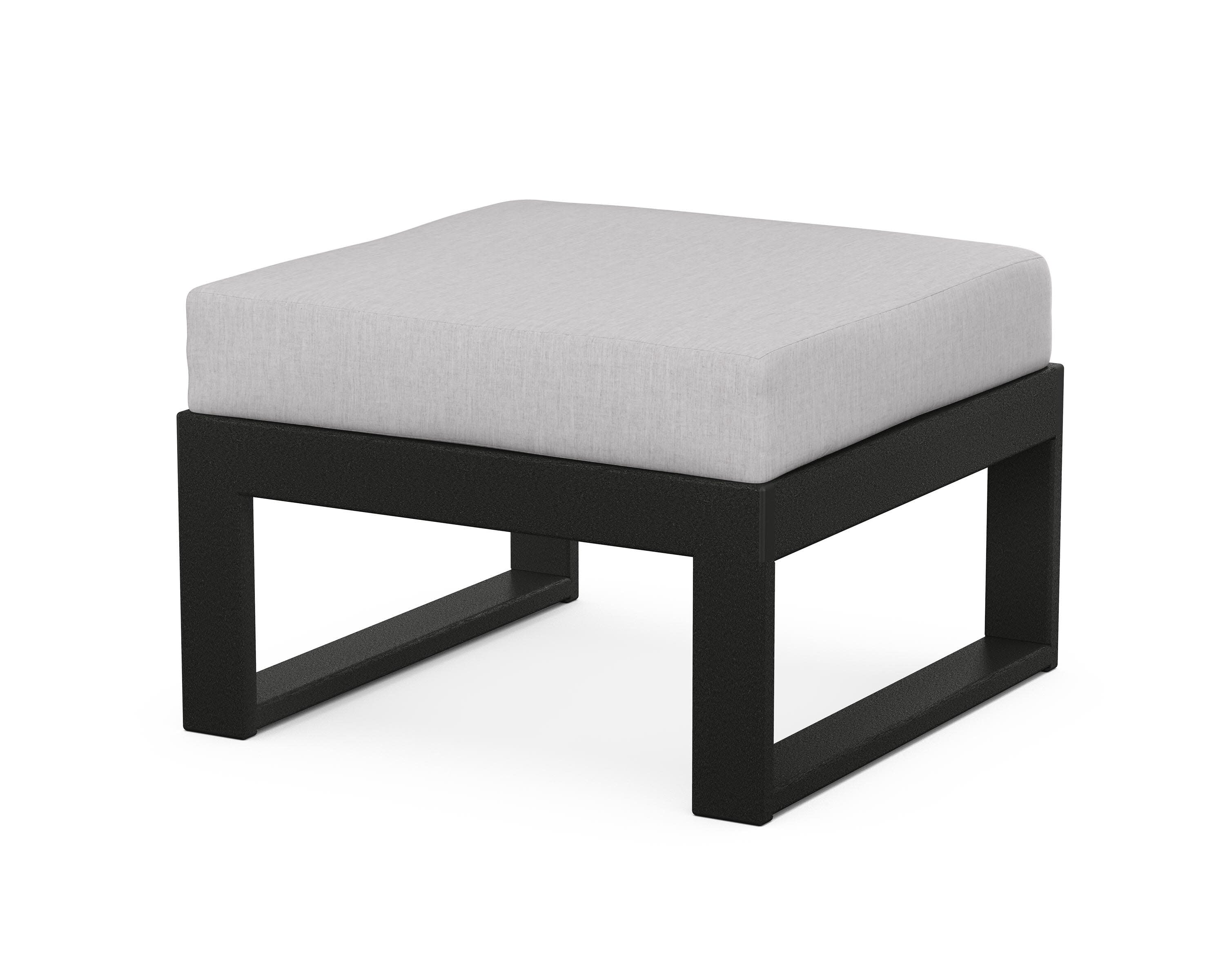 Modular Ottoman - Modern in Black / Granite