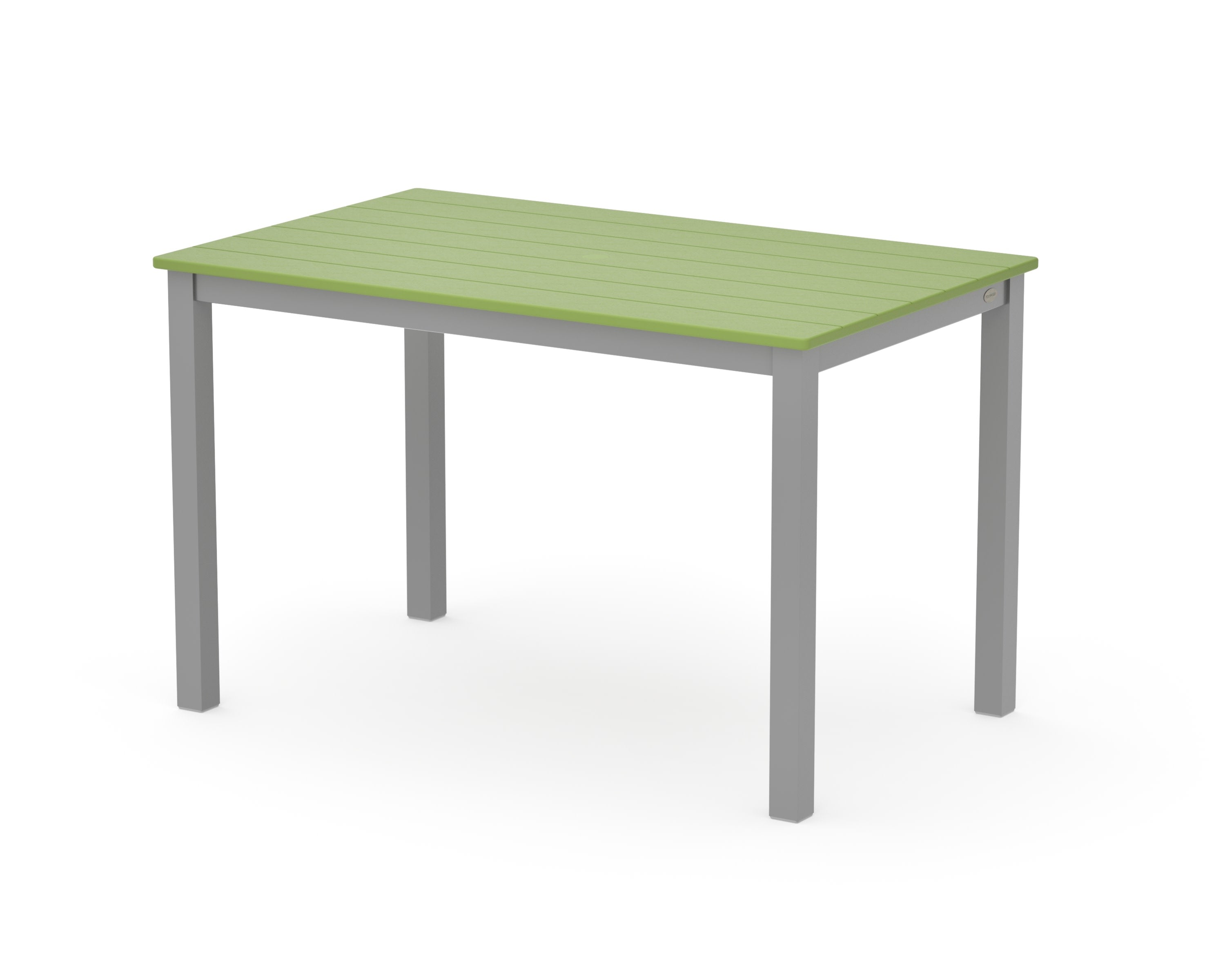 Main Street 30 x 48 Dining Table in Silver / Lime