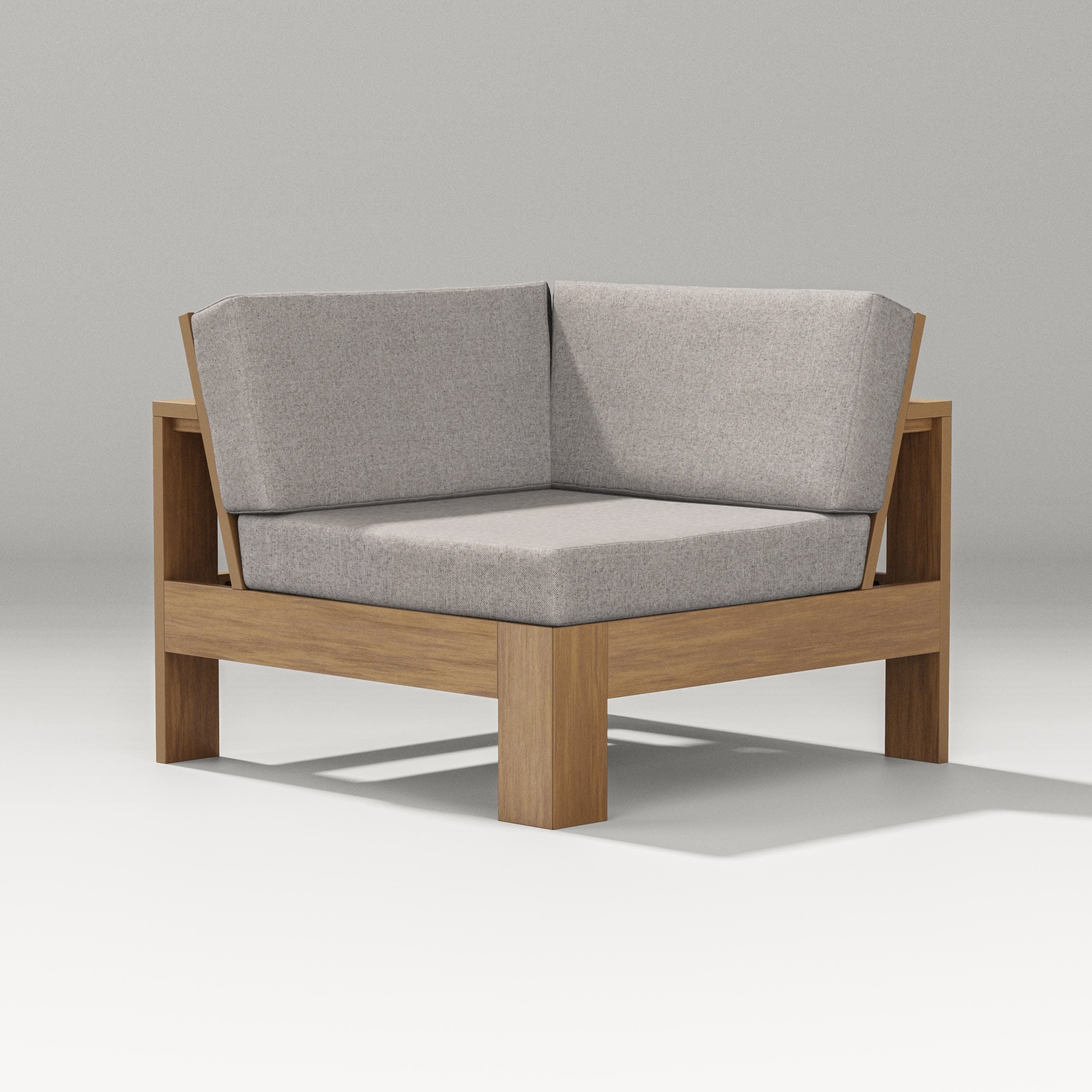 Latitude Modular Corner Chair in Natural / Weathered Tweed