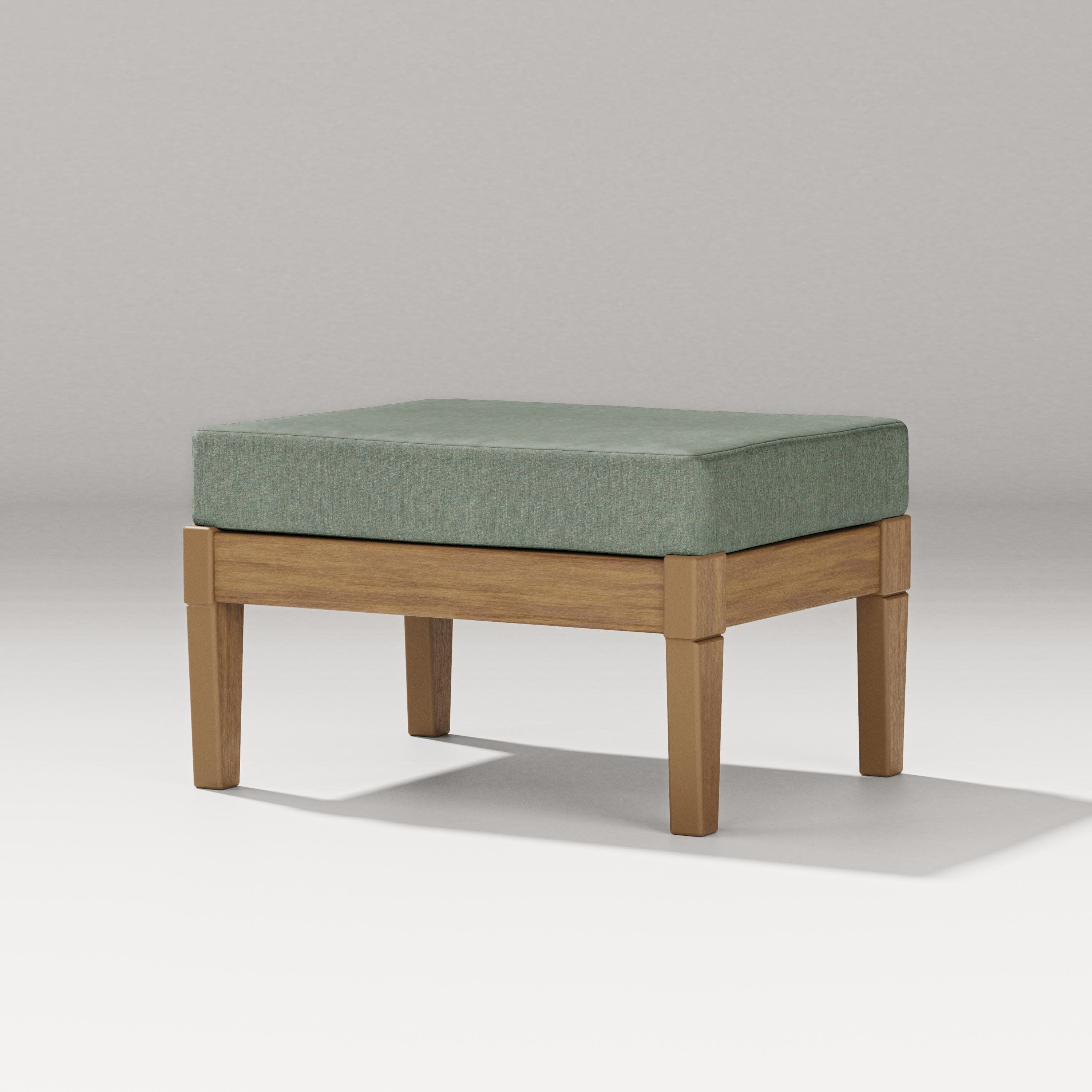 Estate Lounge Ottoman in Natural / Cast Sage