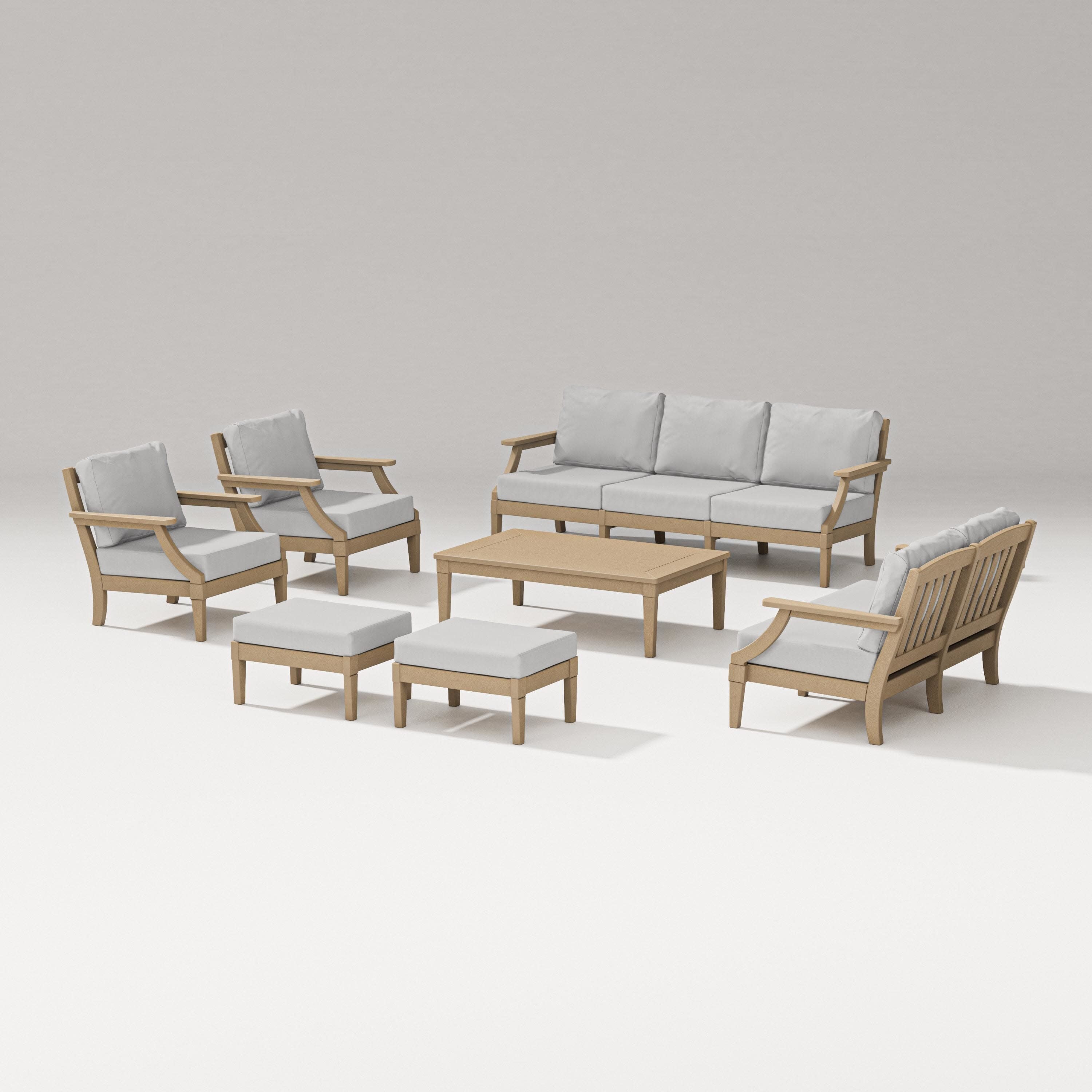 Estate 7-Piece Lounge Sofa Set in Vintage Sahara / Diamond in the Rough
