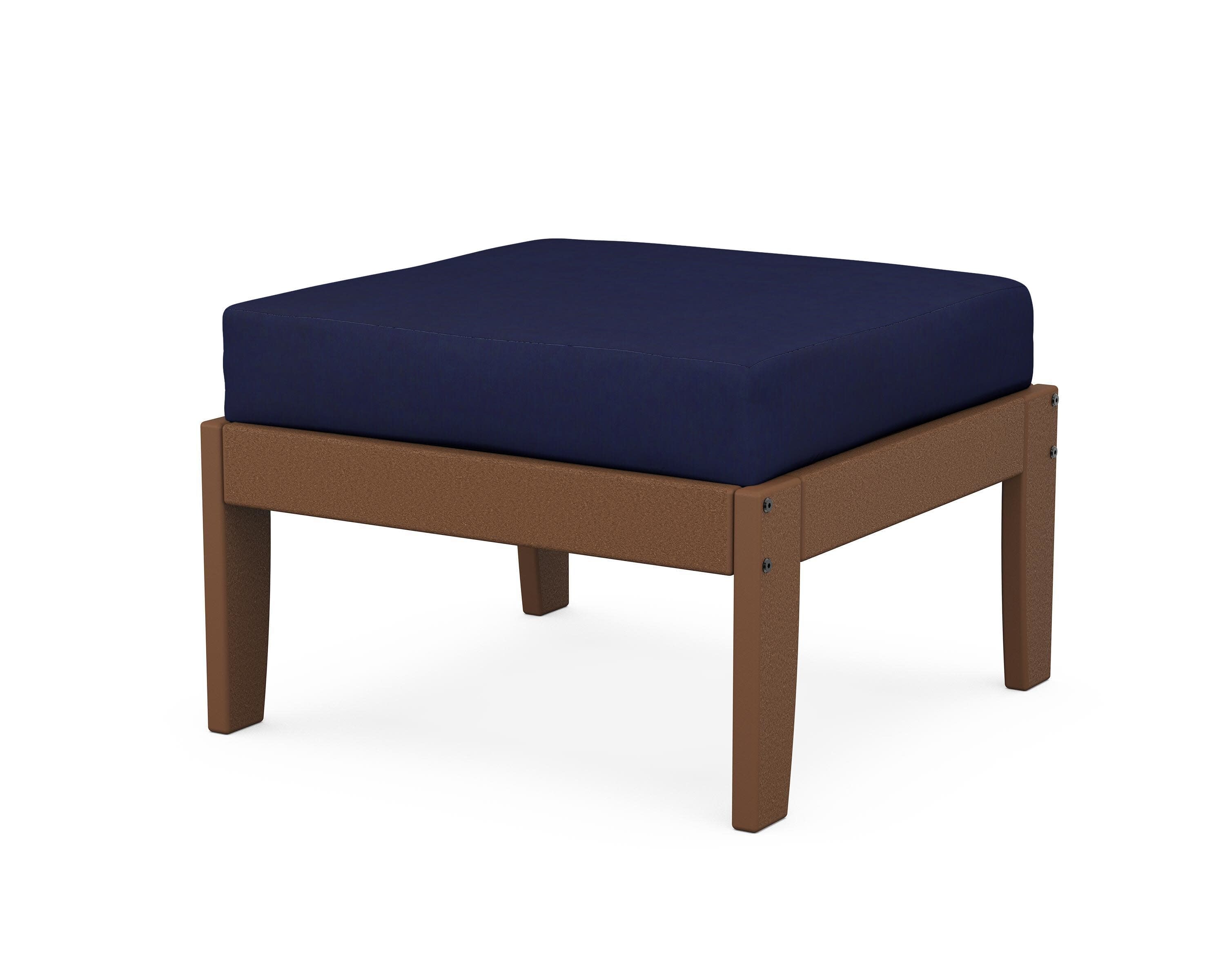 Modular Ottoman - Classic in Teak / Navy