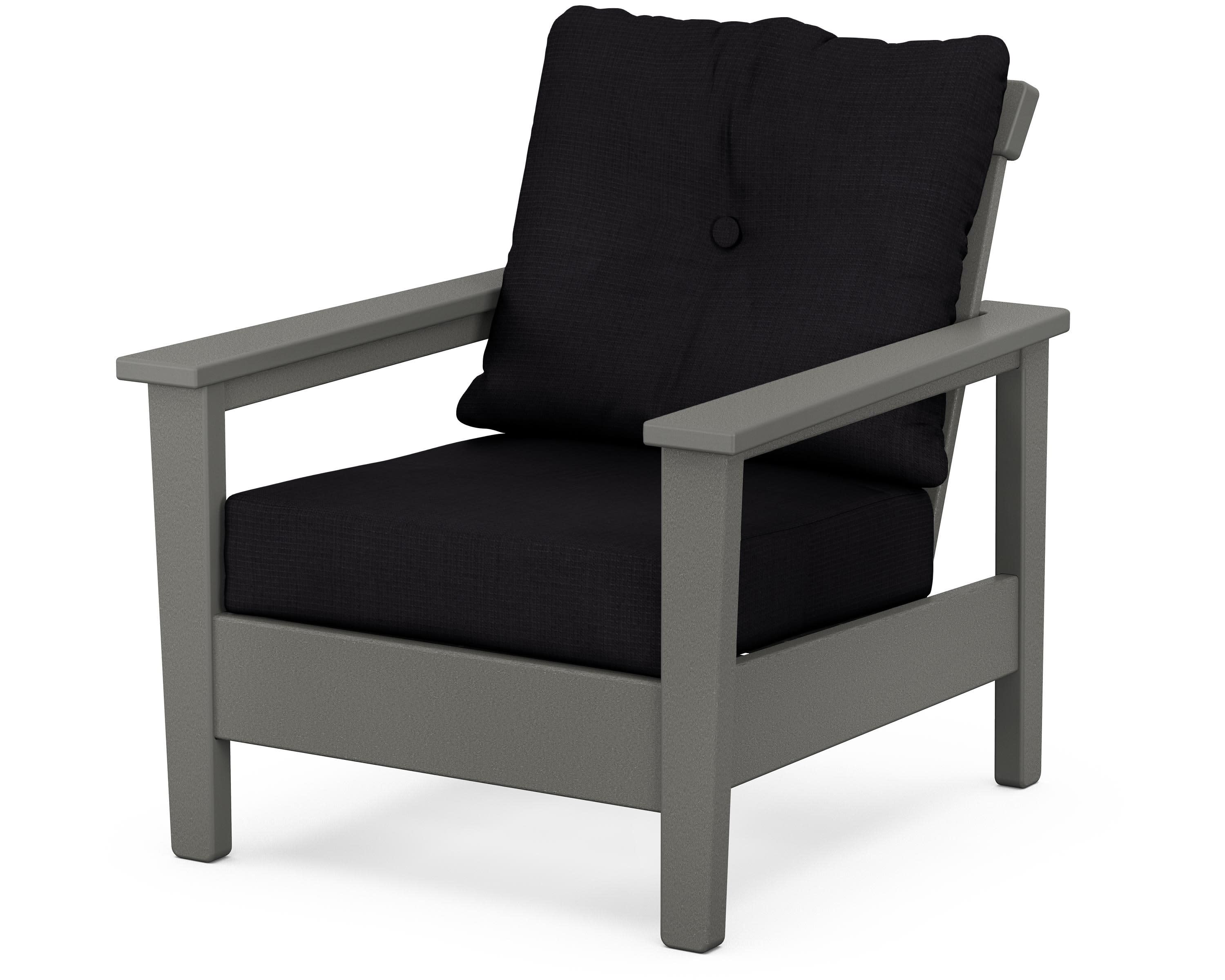 Prescott Deep Seating Chair in Slate Grey / Midnight Linen