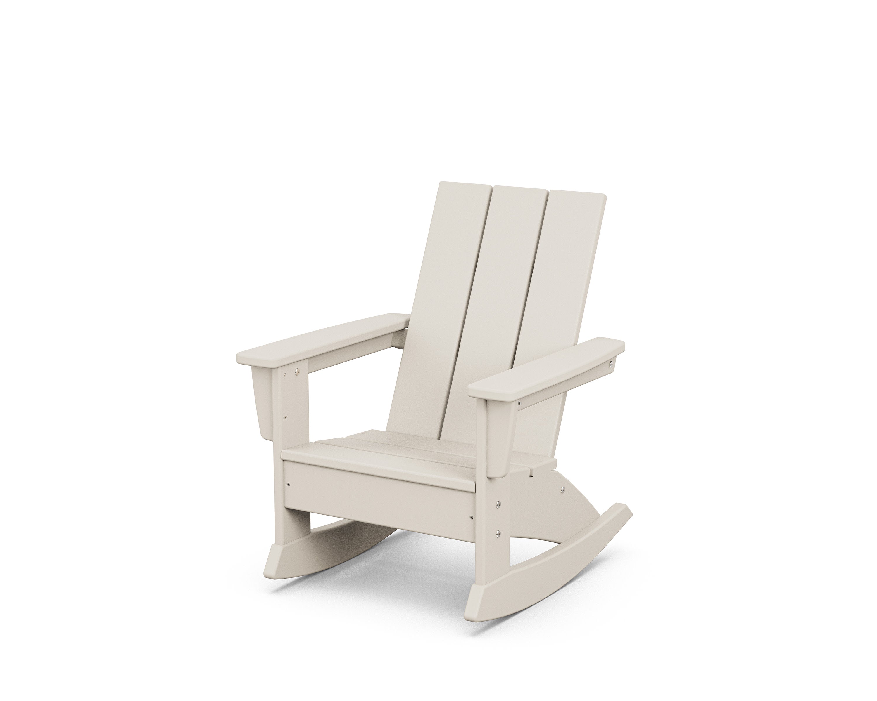 Kids Modern Adirondack Rocking Chair in Sand