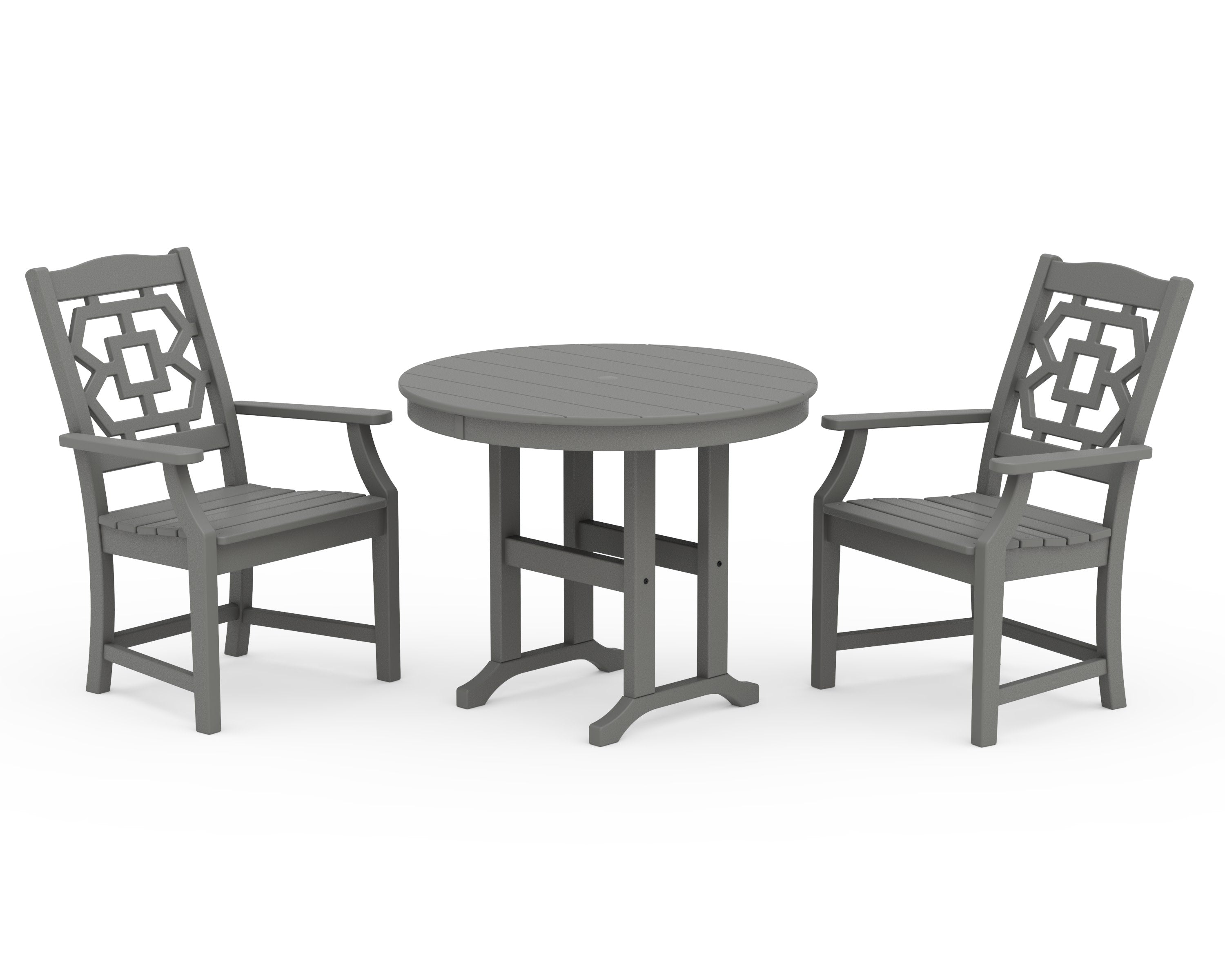 Chinoiserie 3-Piece Farmhouse Dining Set