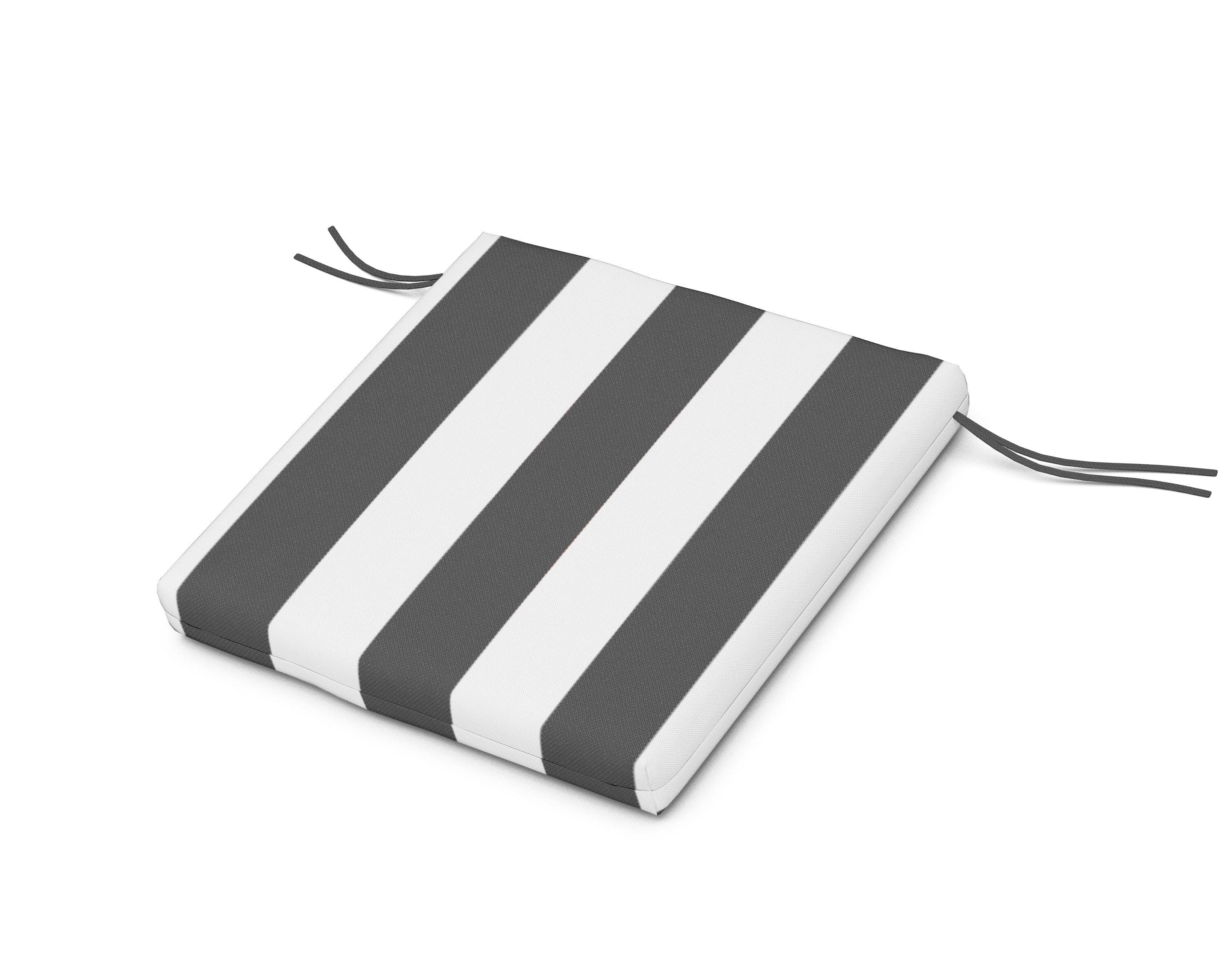 Seat Cushion 21.5"D x 21"W x 2.5"H in Montdor Onyx