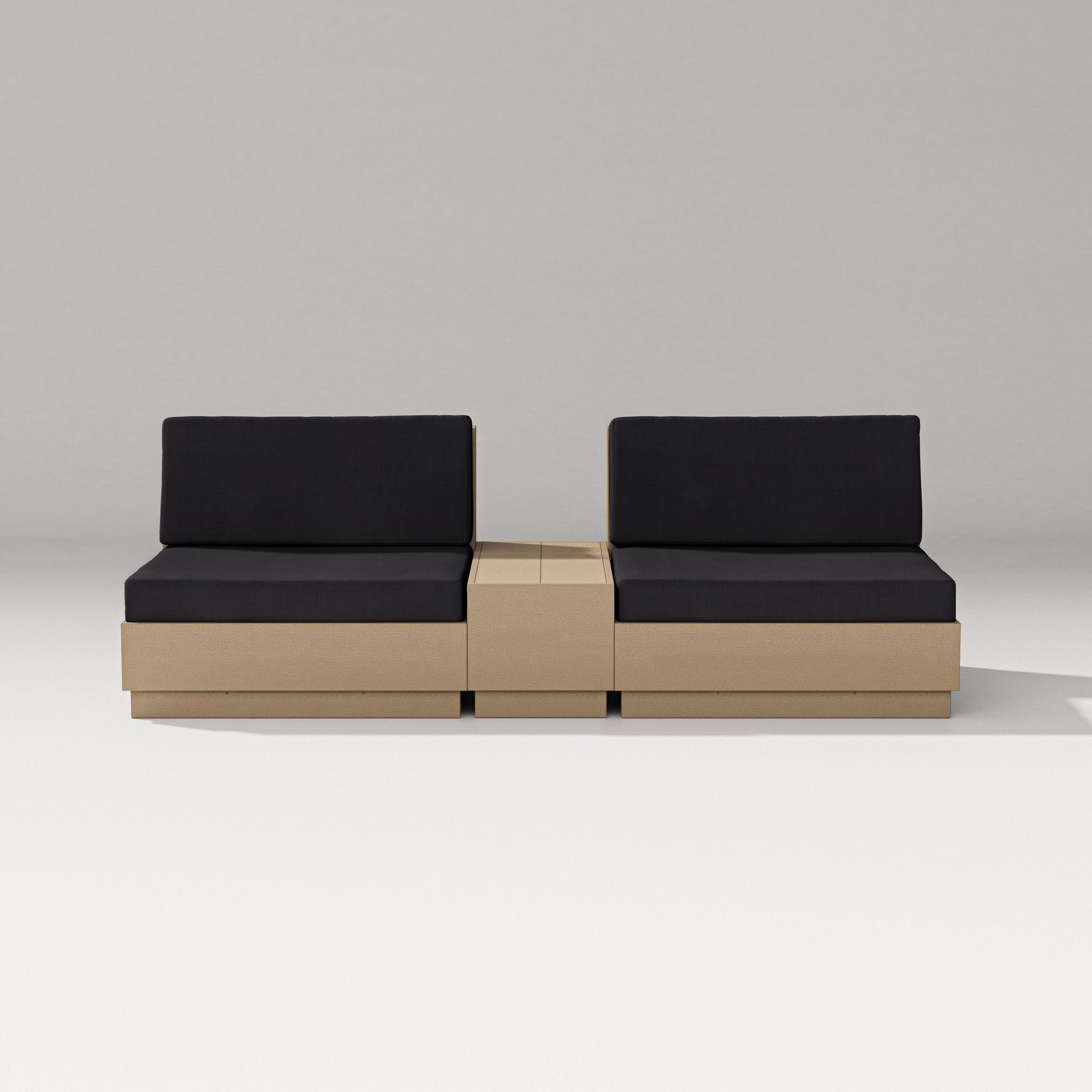 Elevate Lounge Chair Set in Vintage Sahara / Midnight Linen