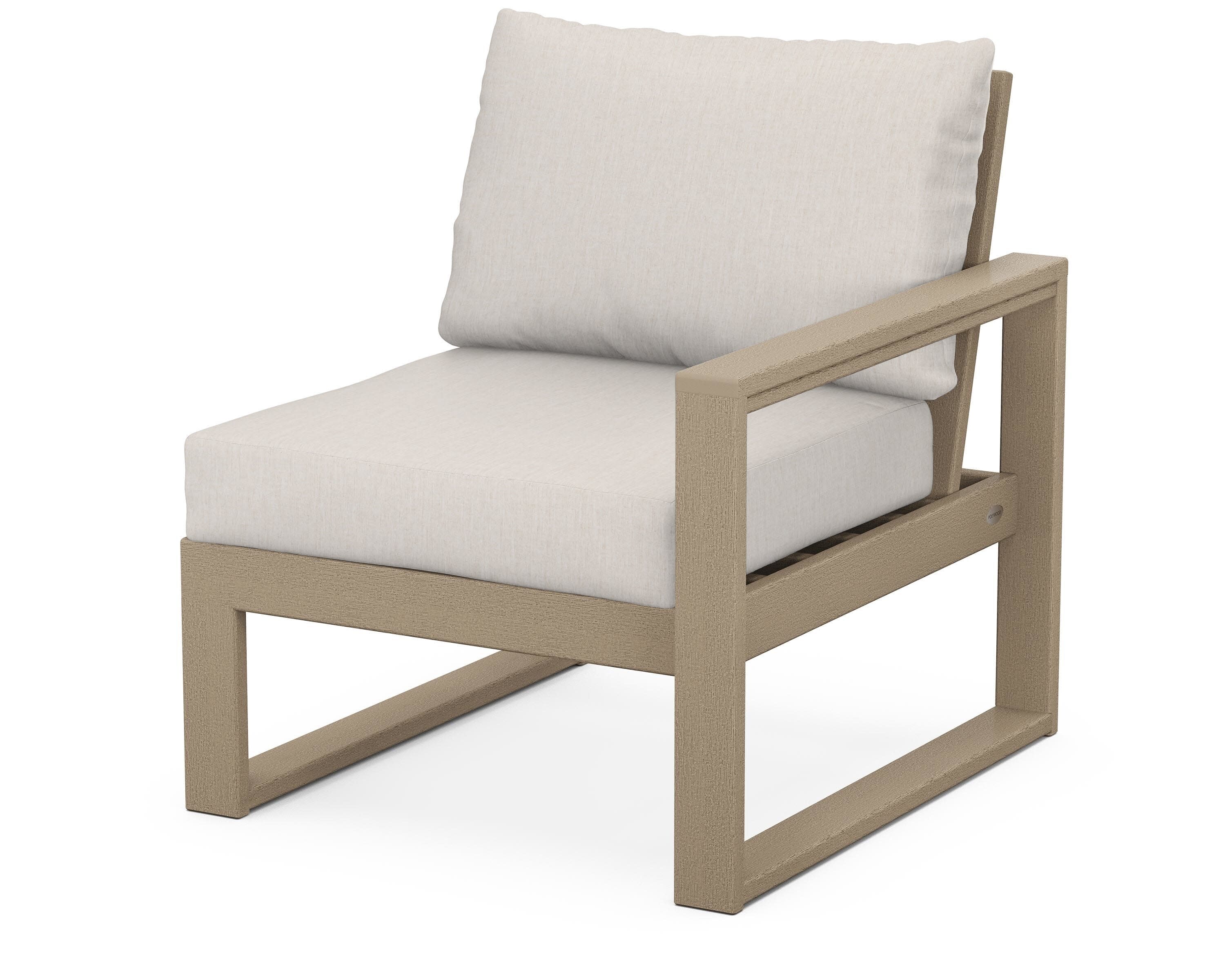 EDGE Modular Right Arm Chair in Vintage Sahara / Cast Ash
