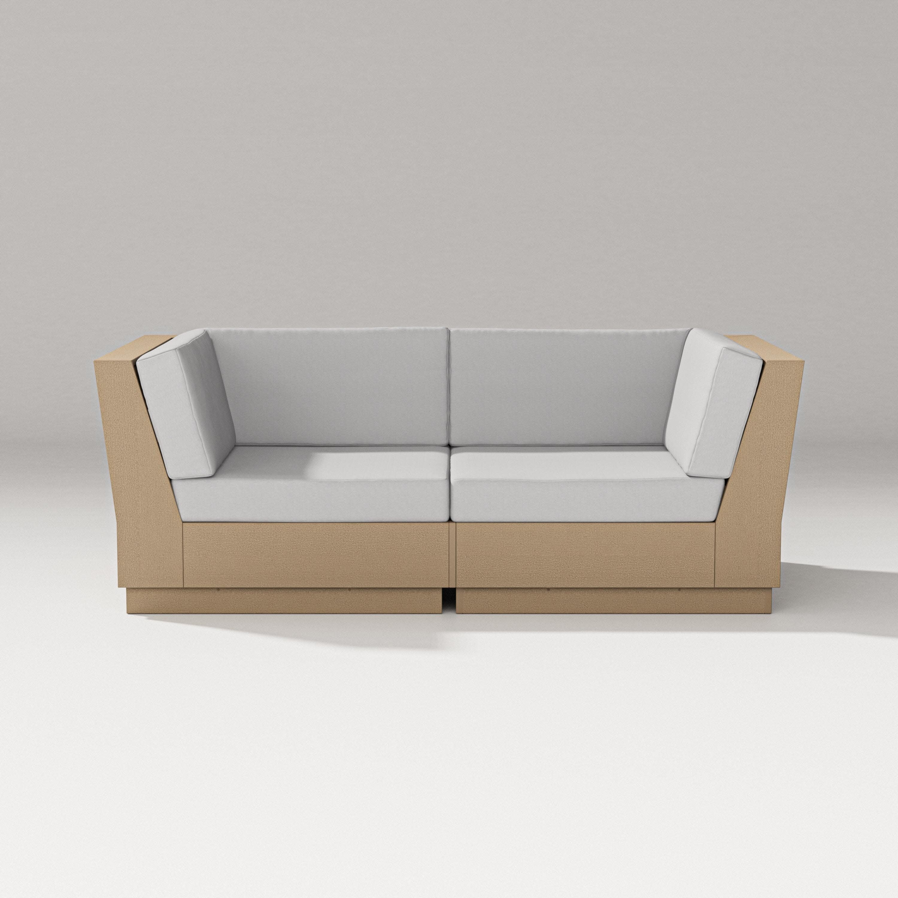 Elevate Loveseat Sectional in Vintage Sahara / Diamond in the Rough