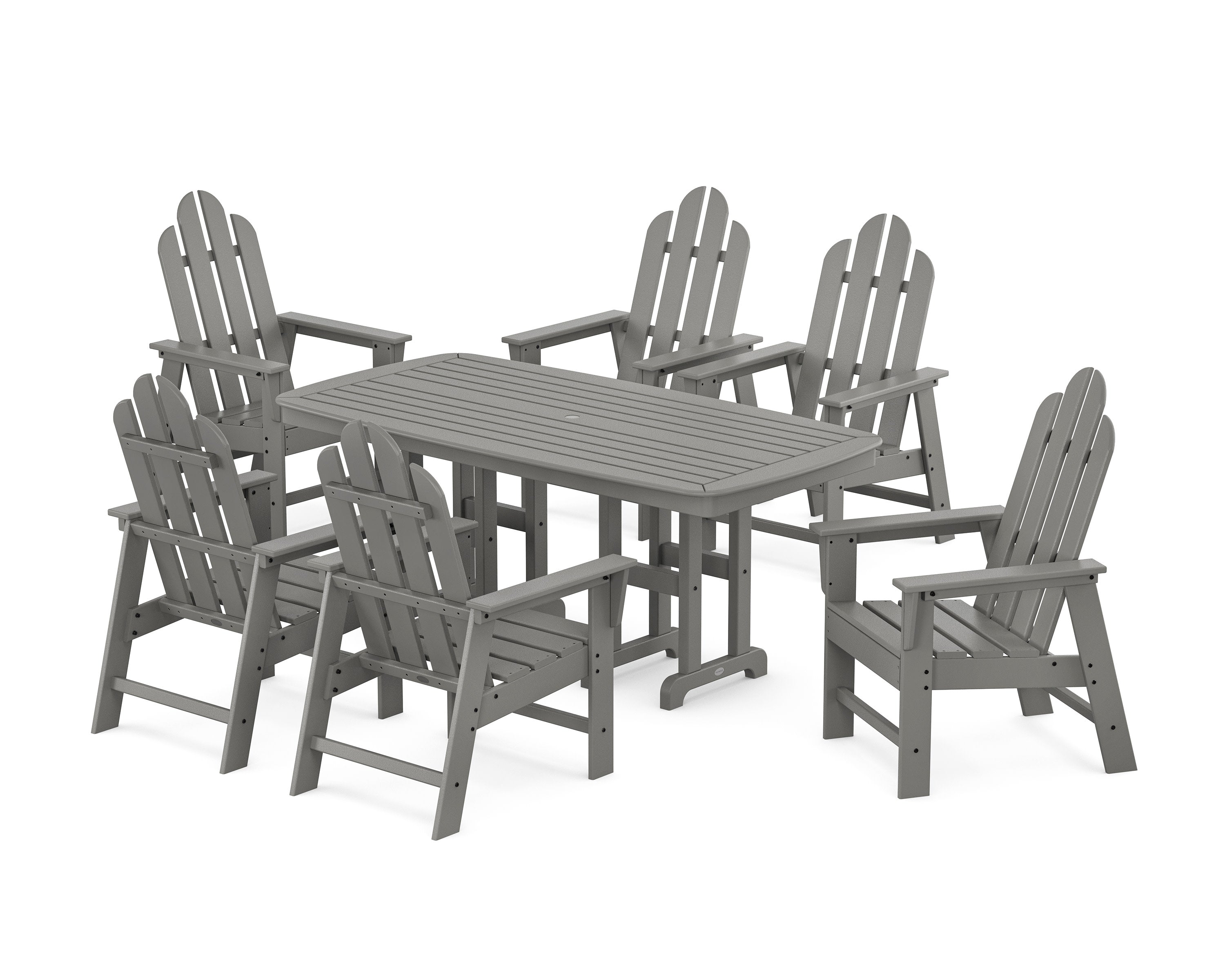 Long Island 7-Piece Dining Set in Slate Grey