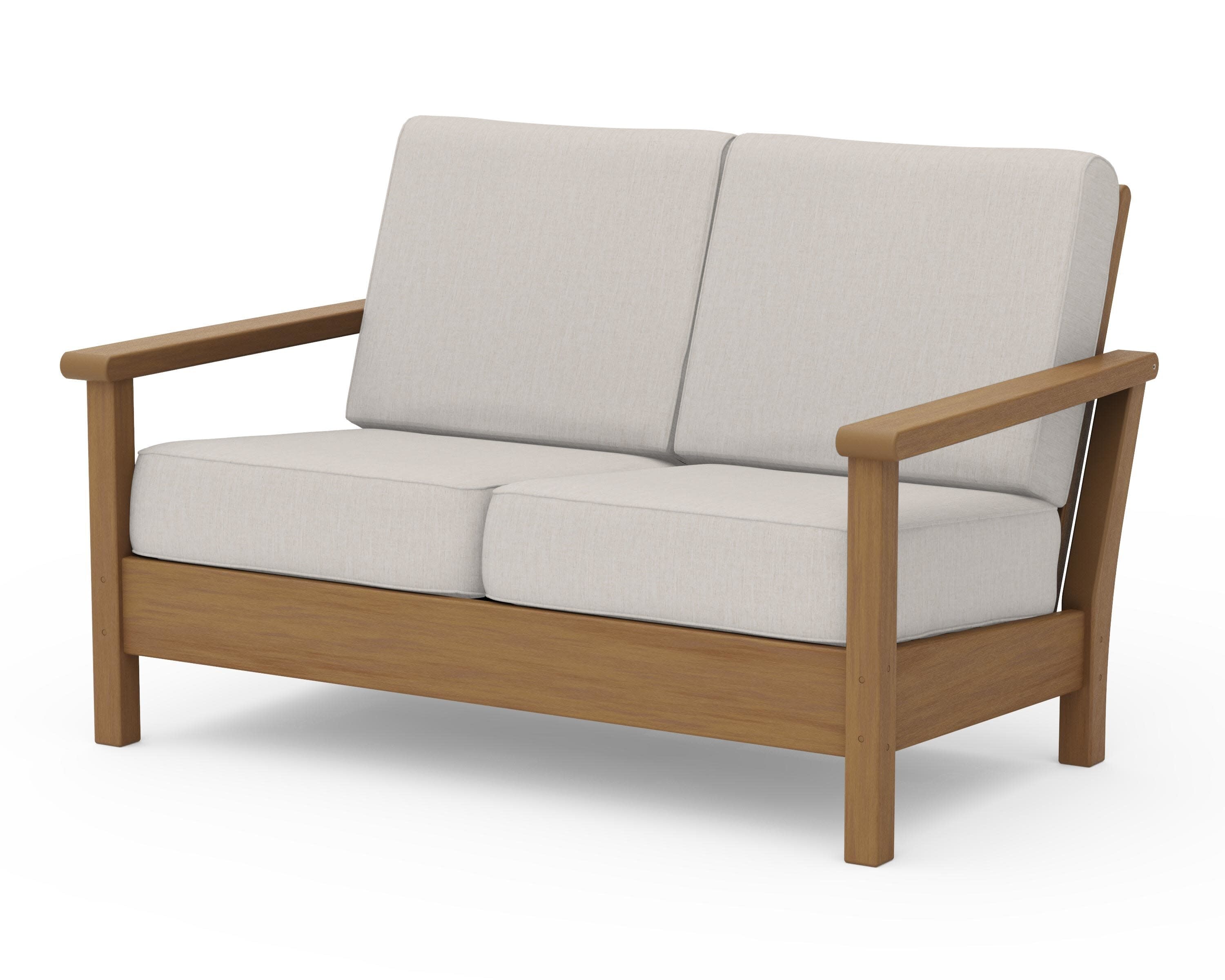 Harbour Deep Seating Loveseat in Natural / Cast Ash
