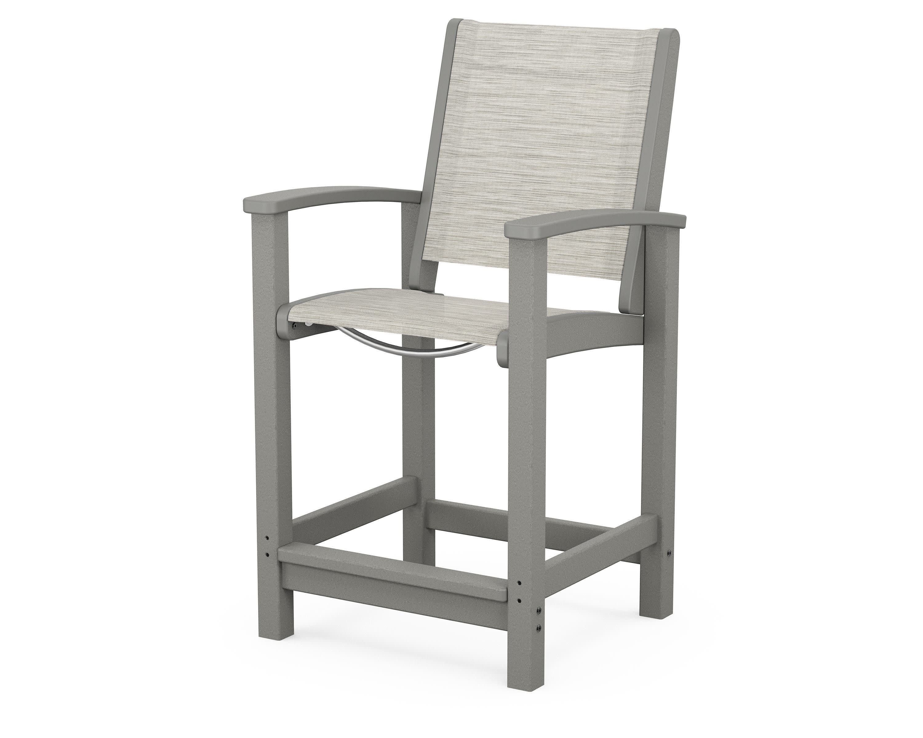 Coastal Counter Chair in Slate Grey / Birch Sling