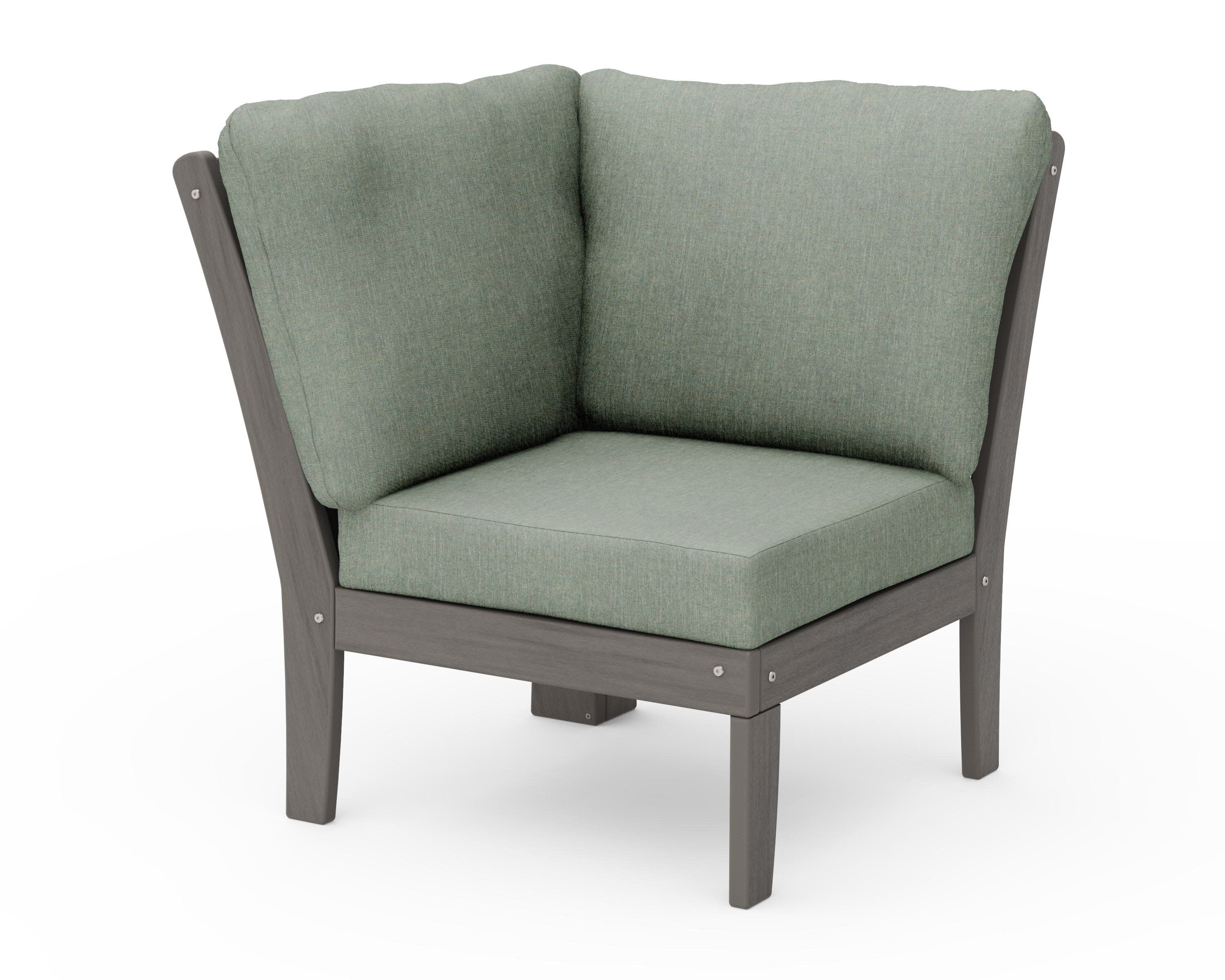 Braxton Modular Corner Chair in Driftwood / Cast Sage