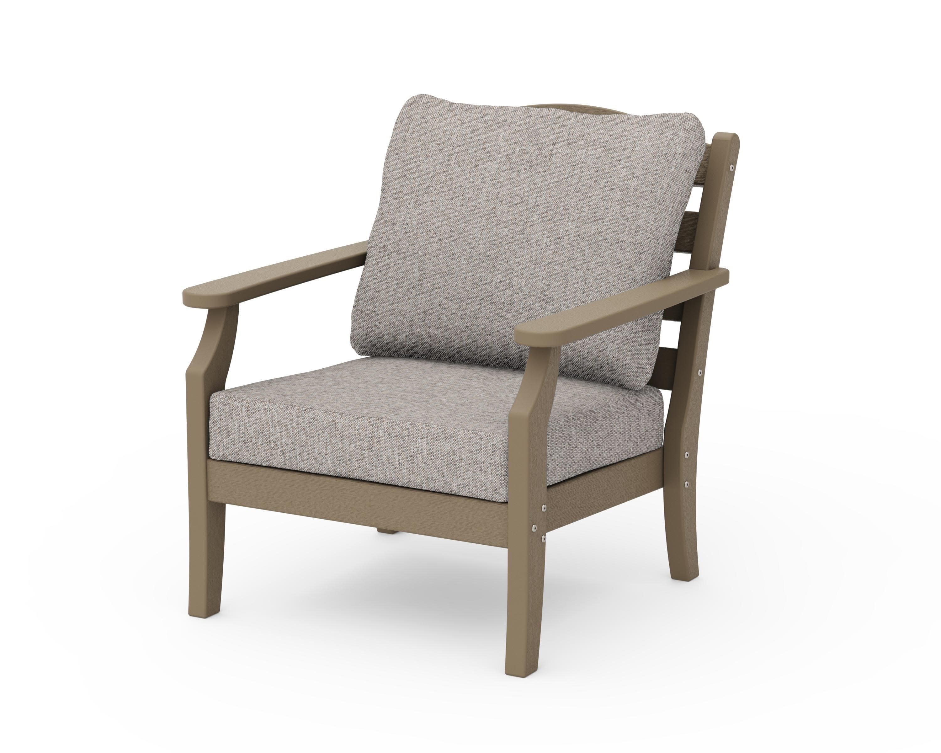 Savannah Deep Seating Chair in Vintage Sahara / Weathered Tweed
