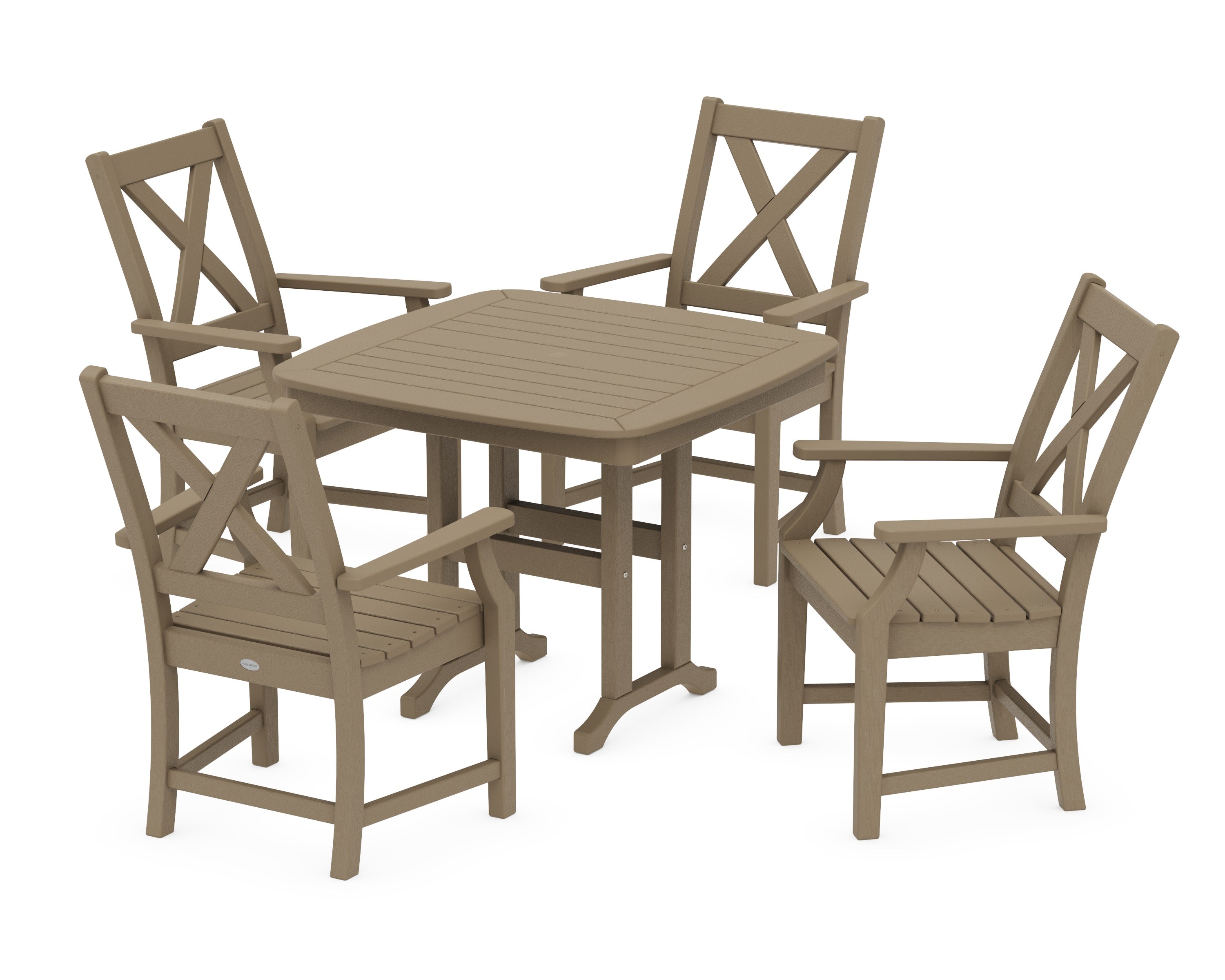 Braxton 5-Piece Dining Set in Vintage Sahara