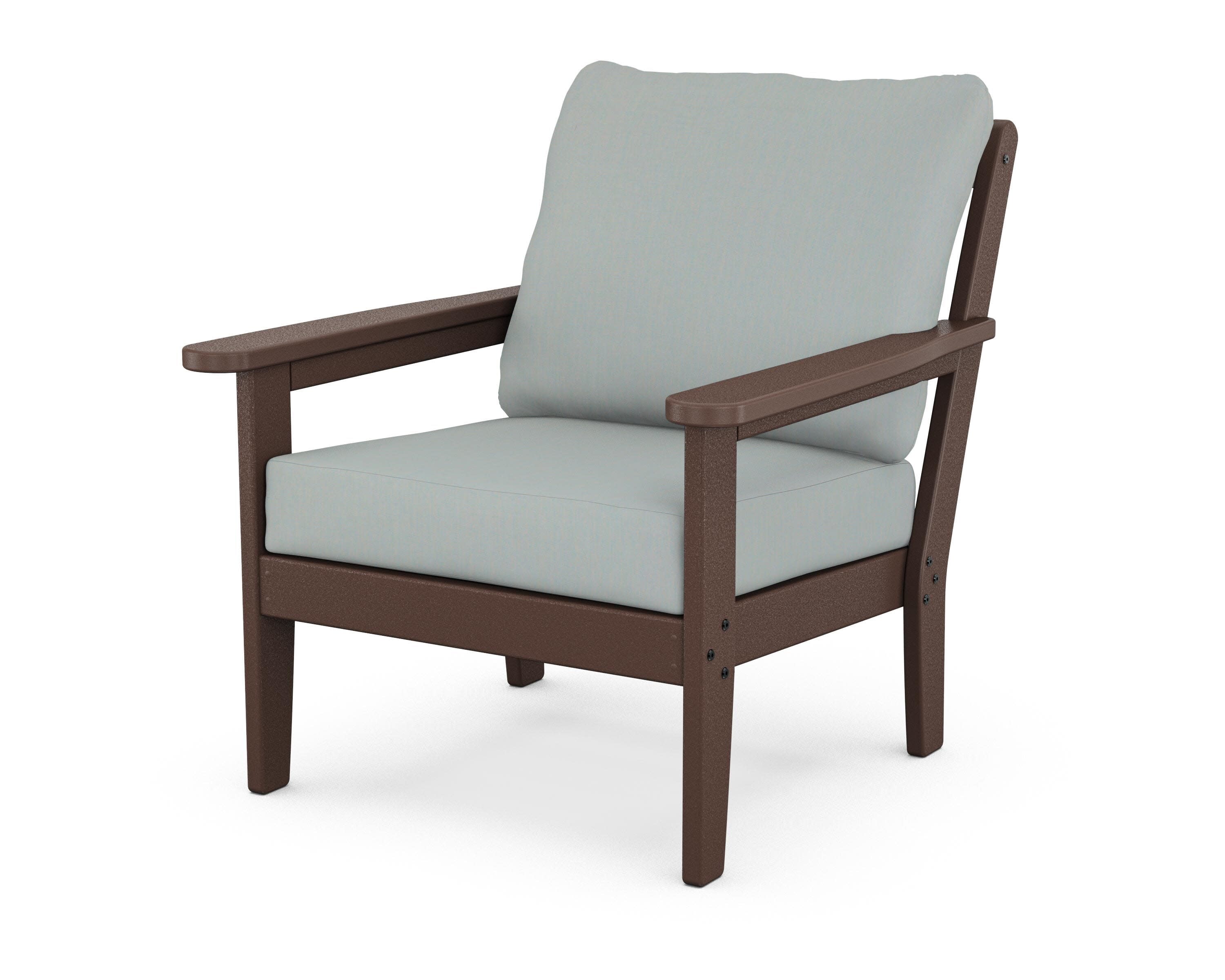 Cottage Deep Seating Chair in Mahogany / Spa