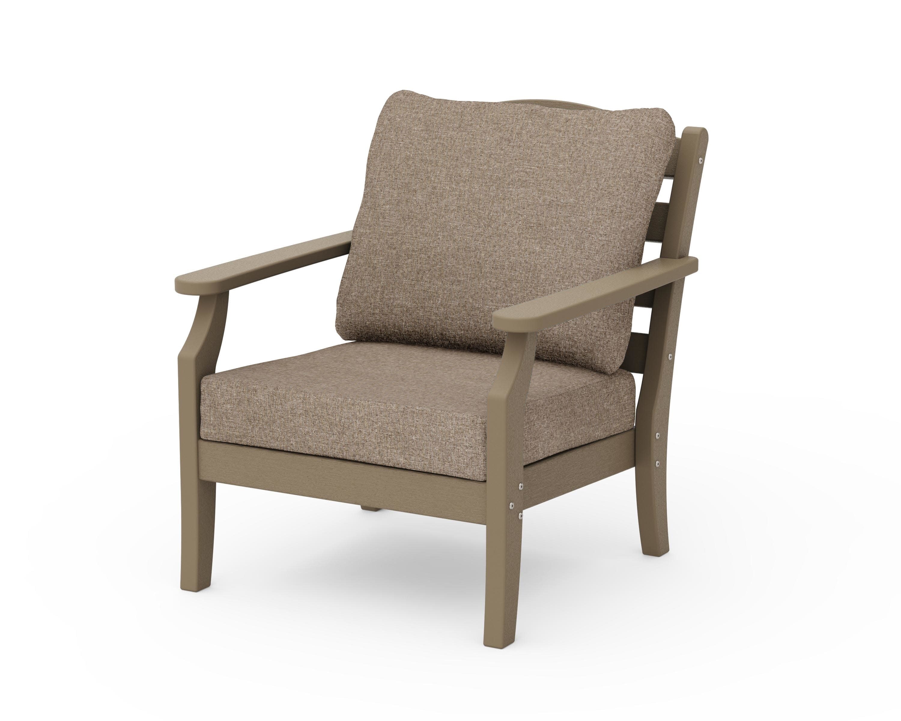 Savannah Deep Seating Chair in Vintage Sahara / Spiced Burlap