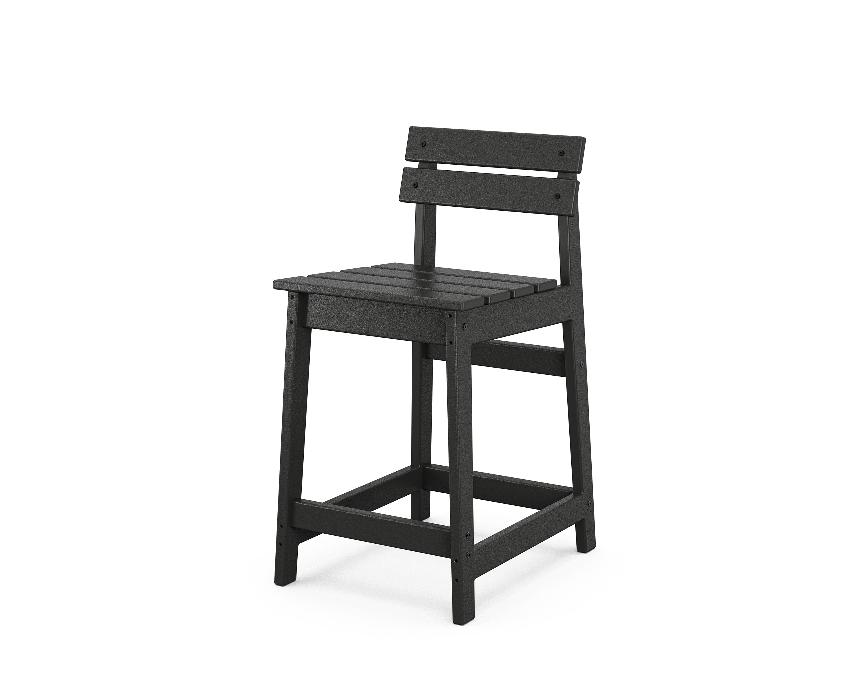 Modern Studio Plaza Lowback Counter Chair in Black