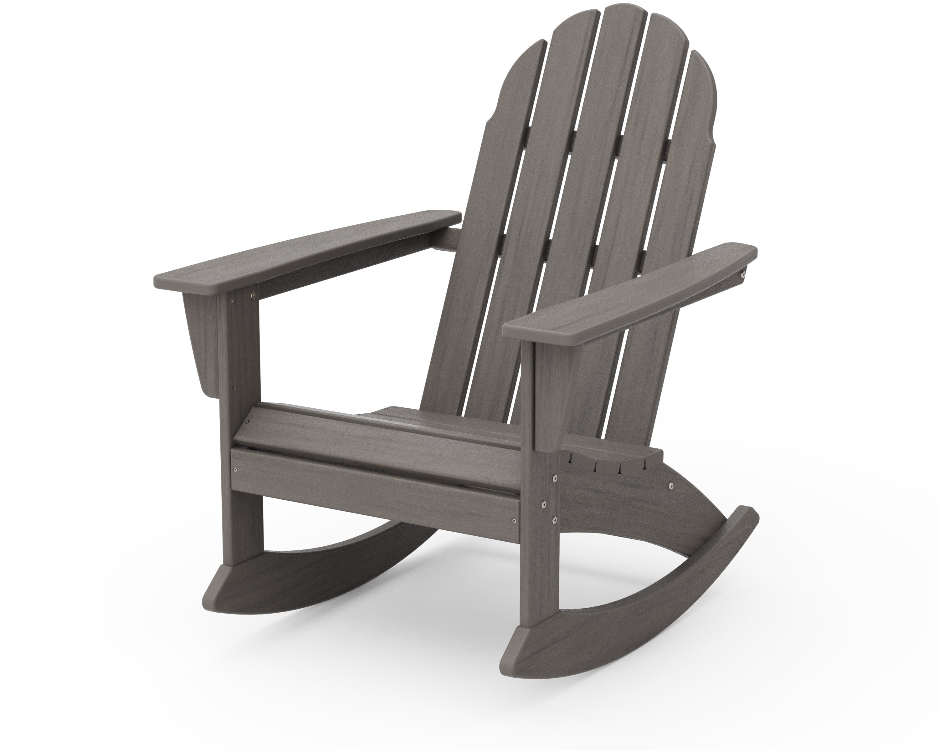 Vineyard Adirondack Rocking Chair in Driftwood