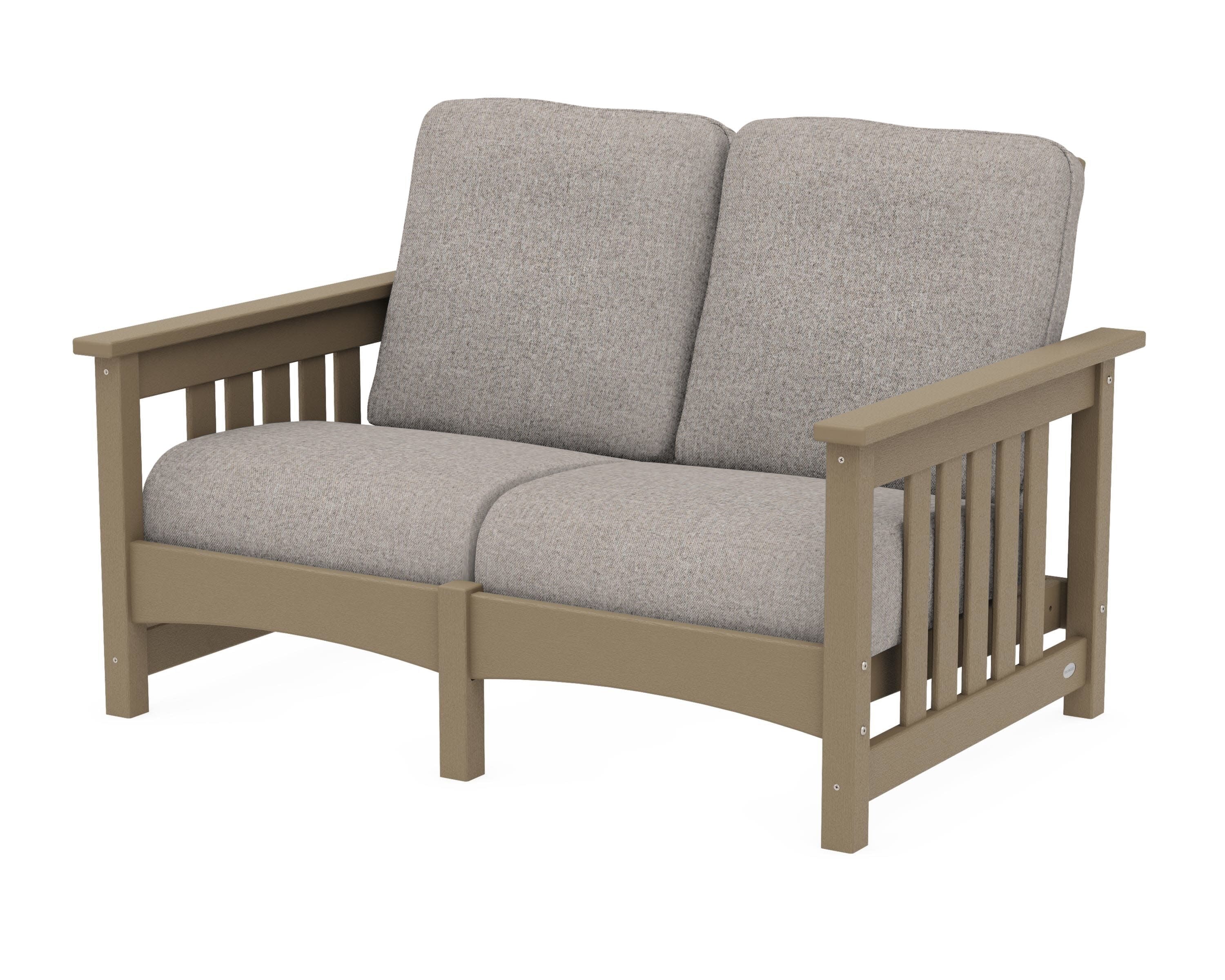 Club Mission Loveseat in Vintage Sahara / Weathered Tweed