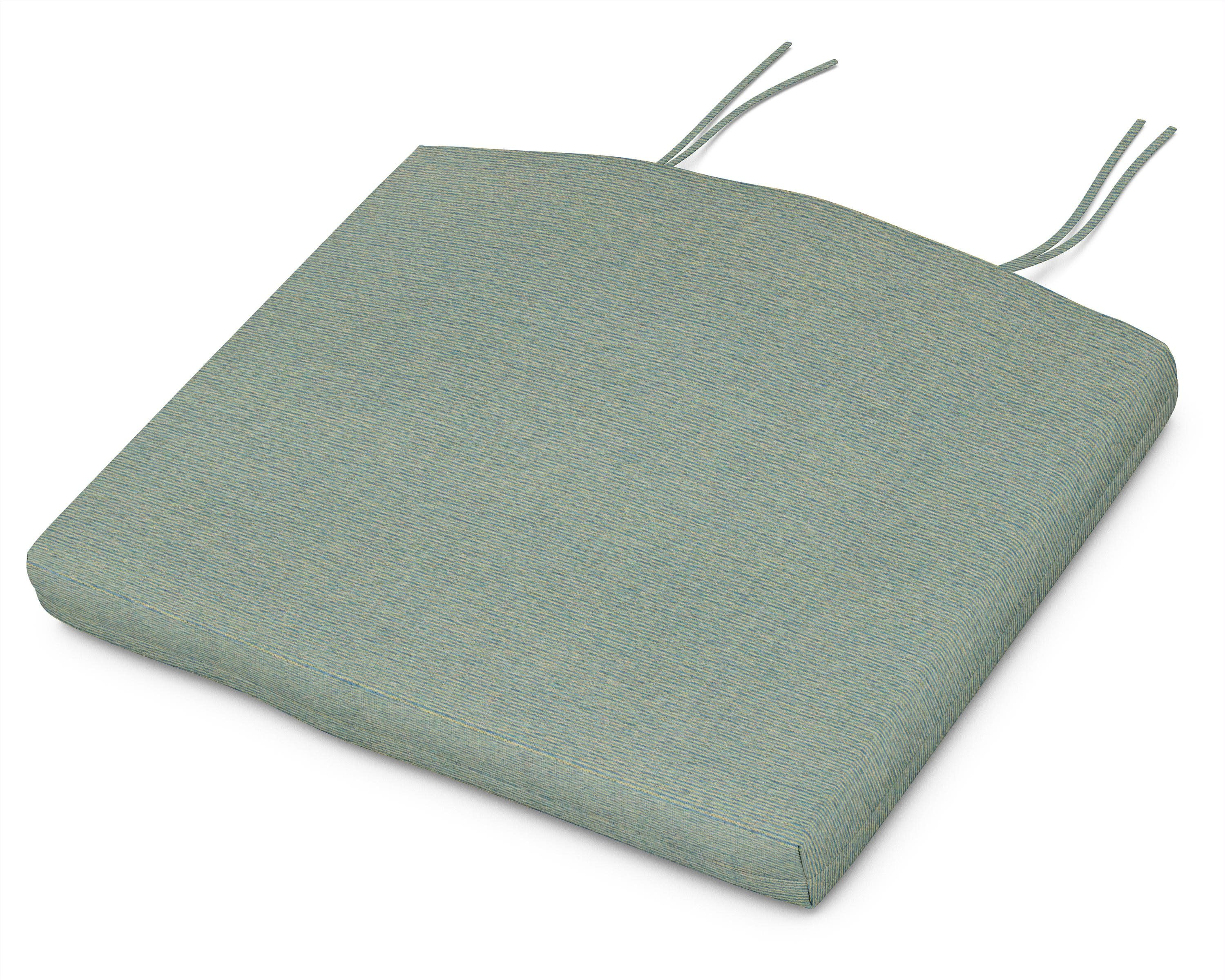 Standard Seat Cushion 18.5"D x 24"W x 2.5"H in Deckhand Lagoon