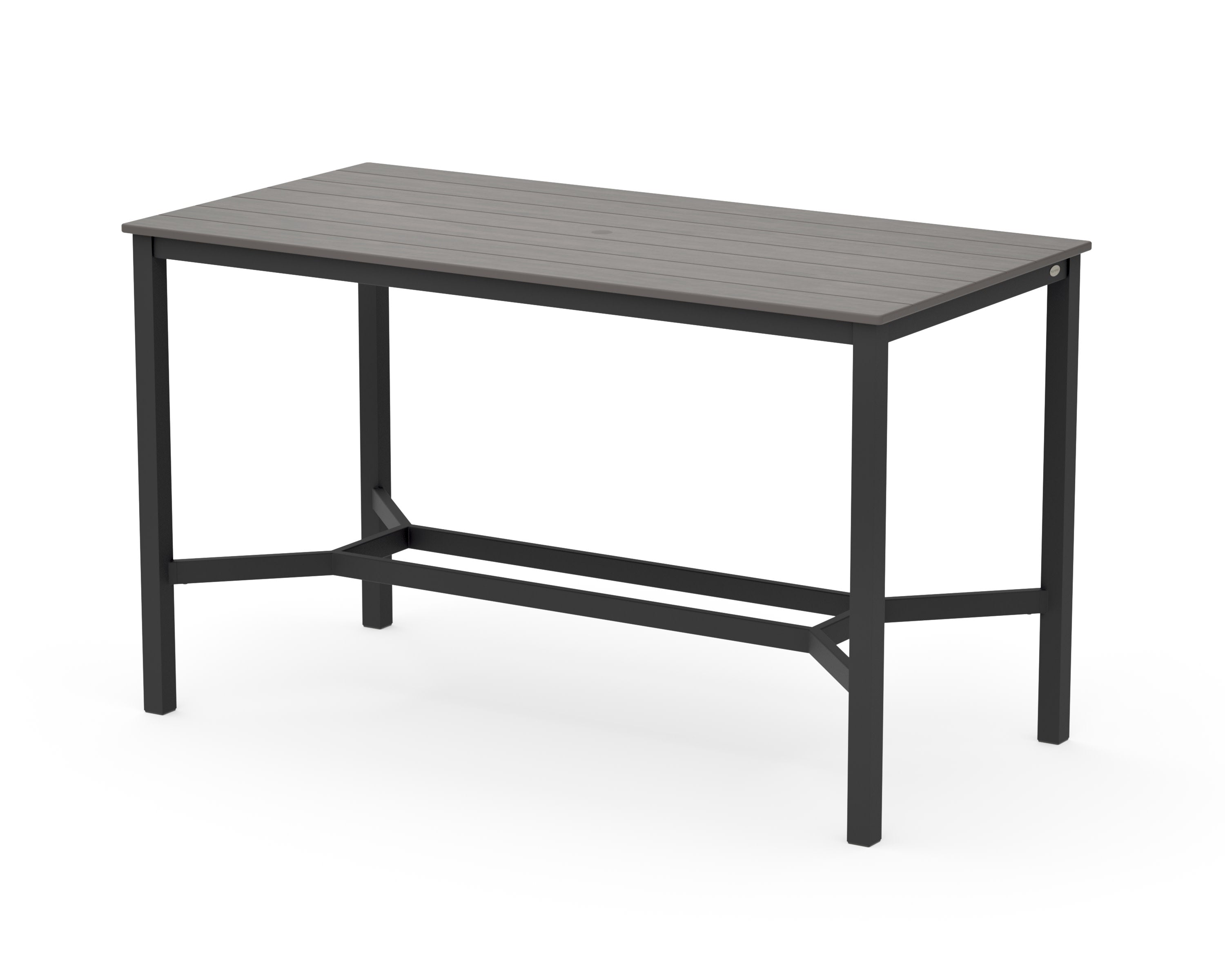 Main Street 36 x 72 Bar Table in Black / Driftwood
