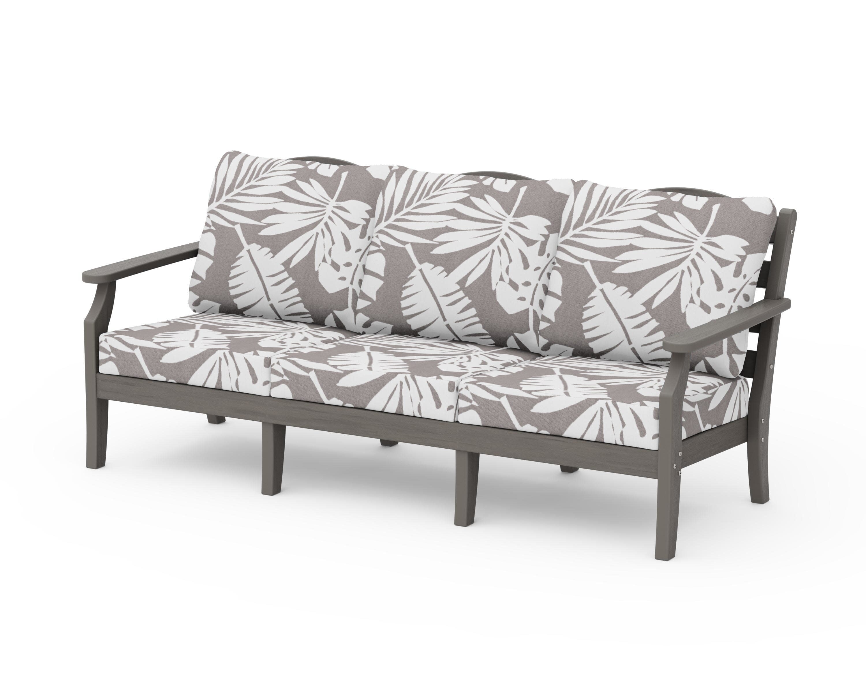 Savannah Deep Seating Sofa in Driftwood / Leaf Grey Mist