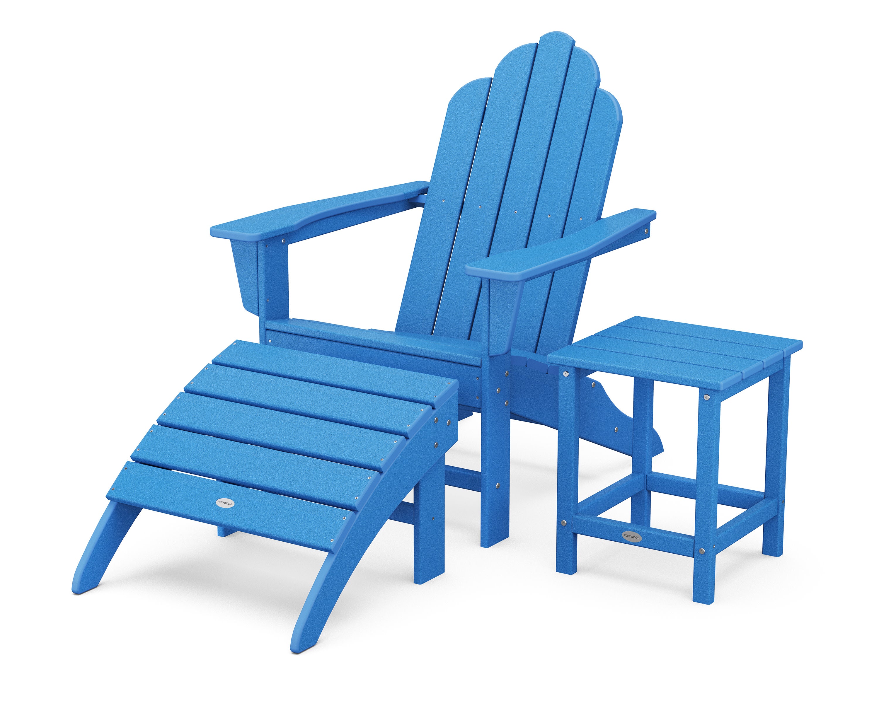 Long Island Adirondack 3-Piece Set in Pacific Blue