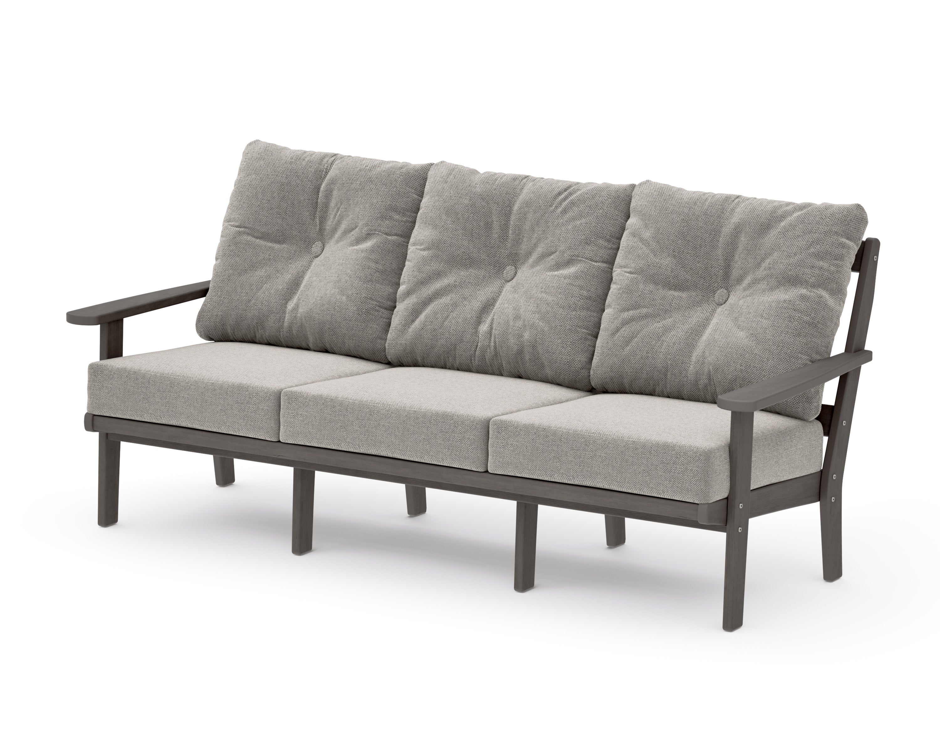 Mission Deep Seating Sofa in Driftwood / Weathered Tweed