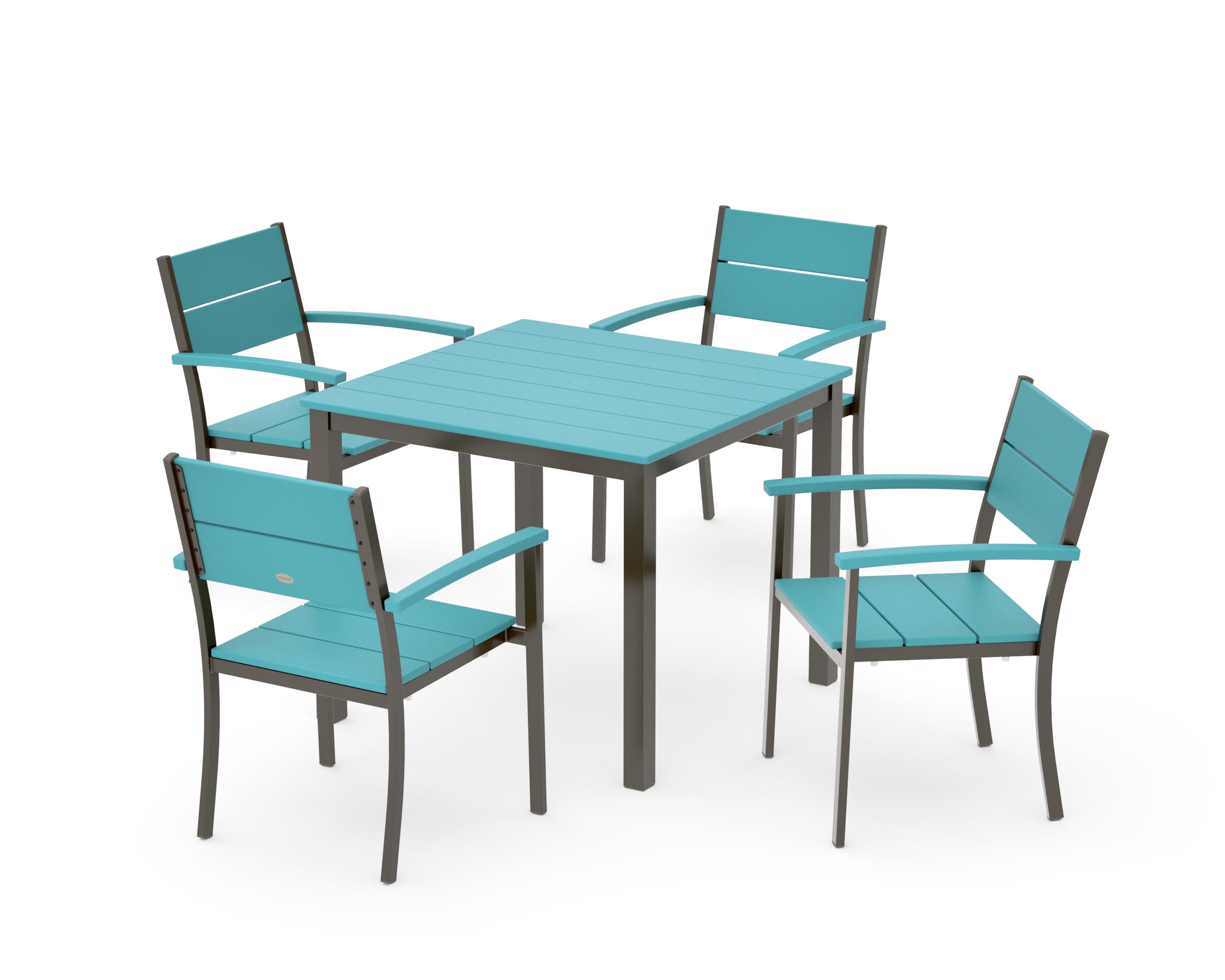 Main Street 5-Piece Dining Set in Bronze / Aruba