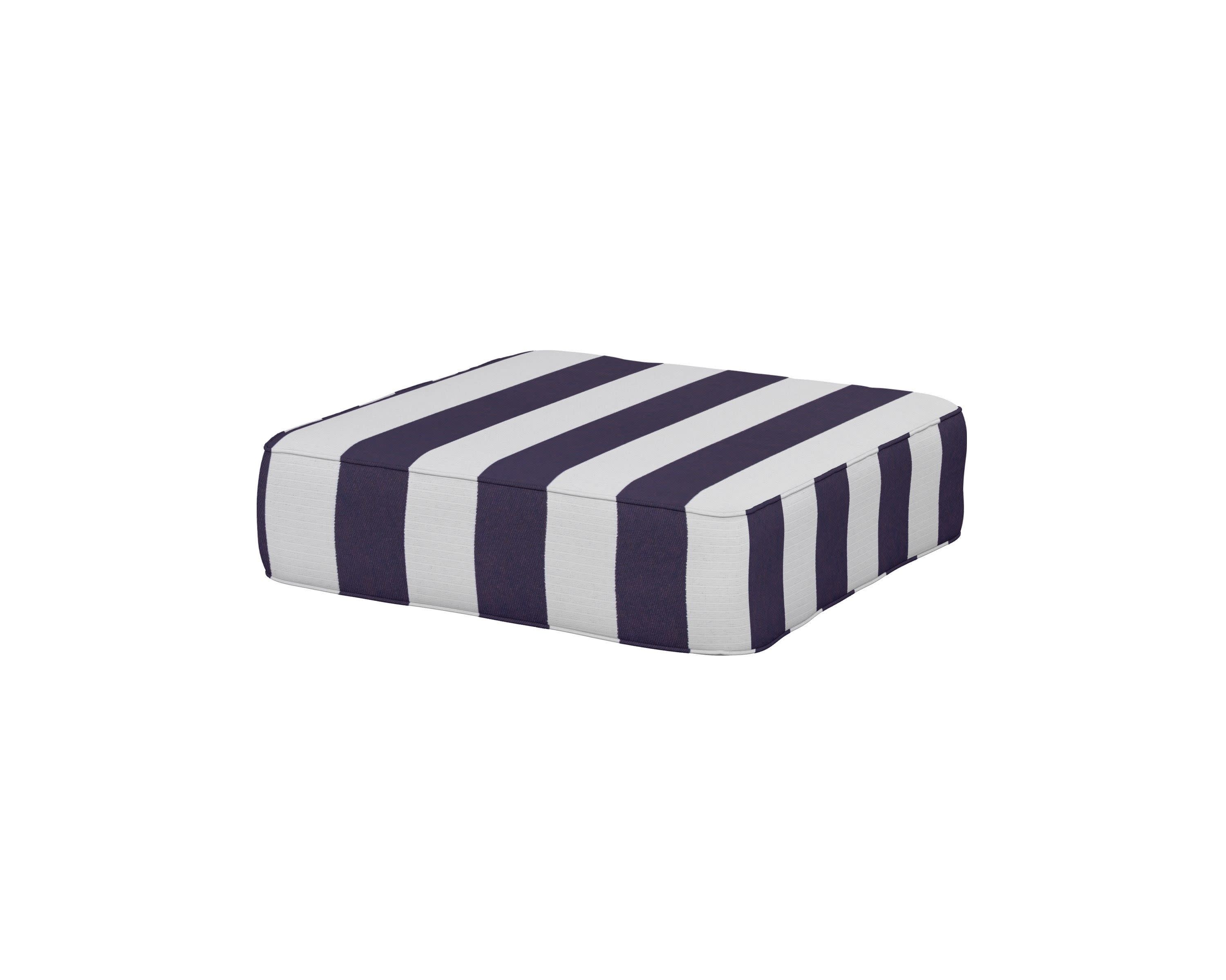 Ateeva 4000 Ottoman Cushion in Cabana Stripe Navy
