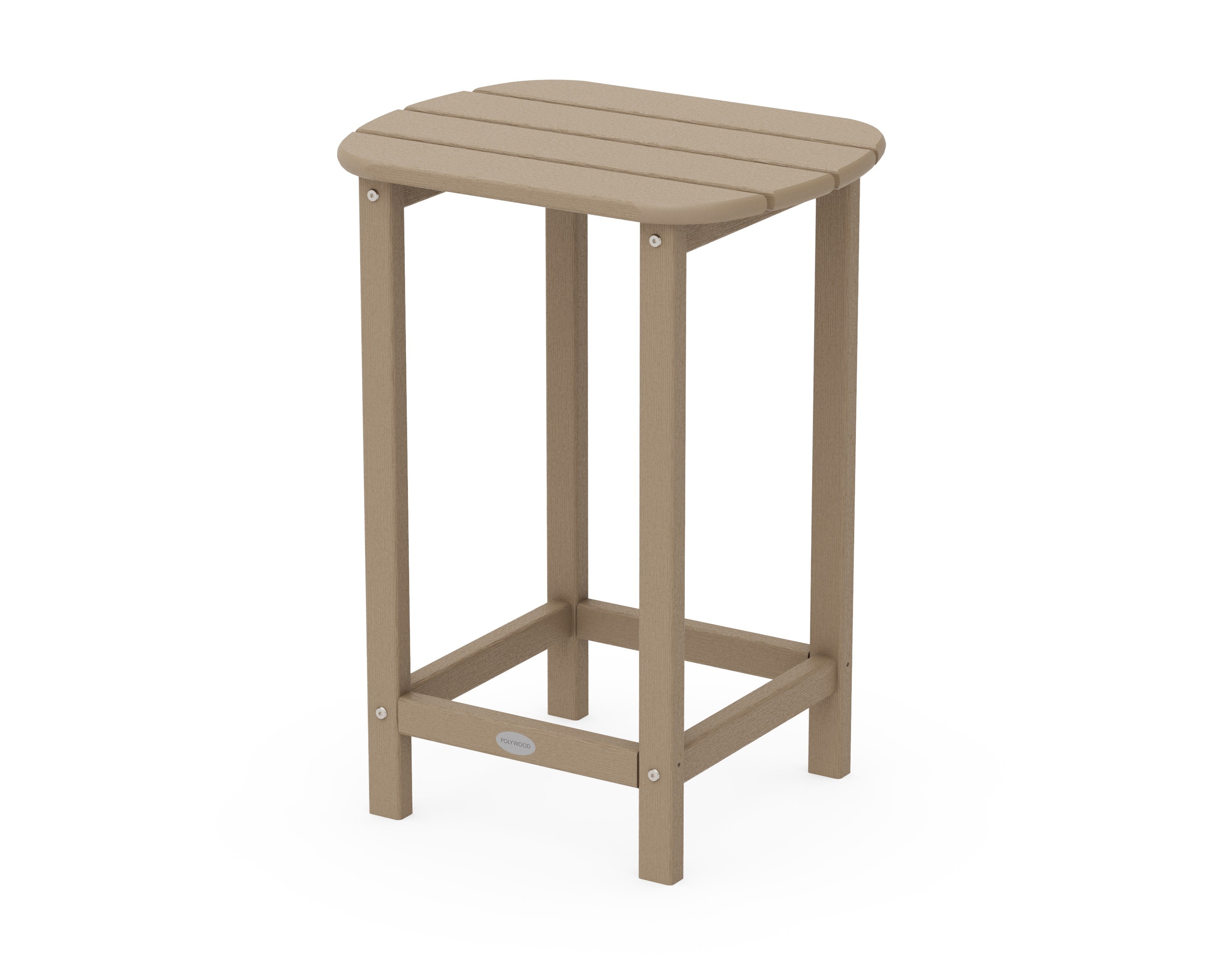 South Beach 26" Counter Side Table in Vintage Sahara