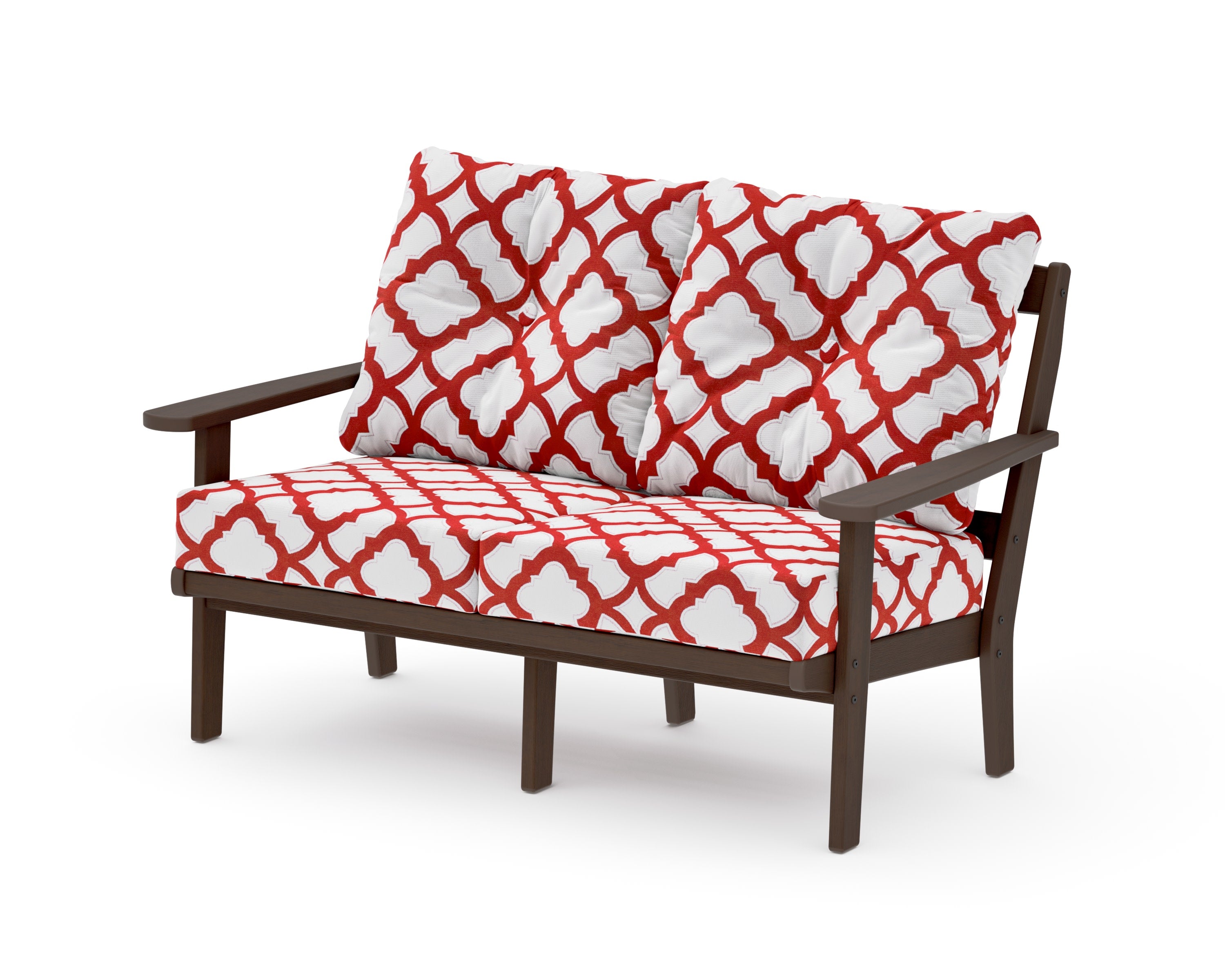 Mission Deep SeatingLoveseat in Kona / Trellis Crimson