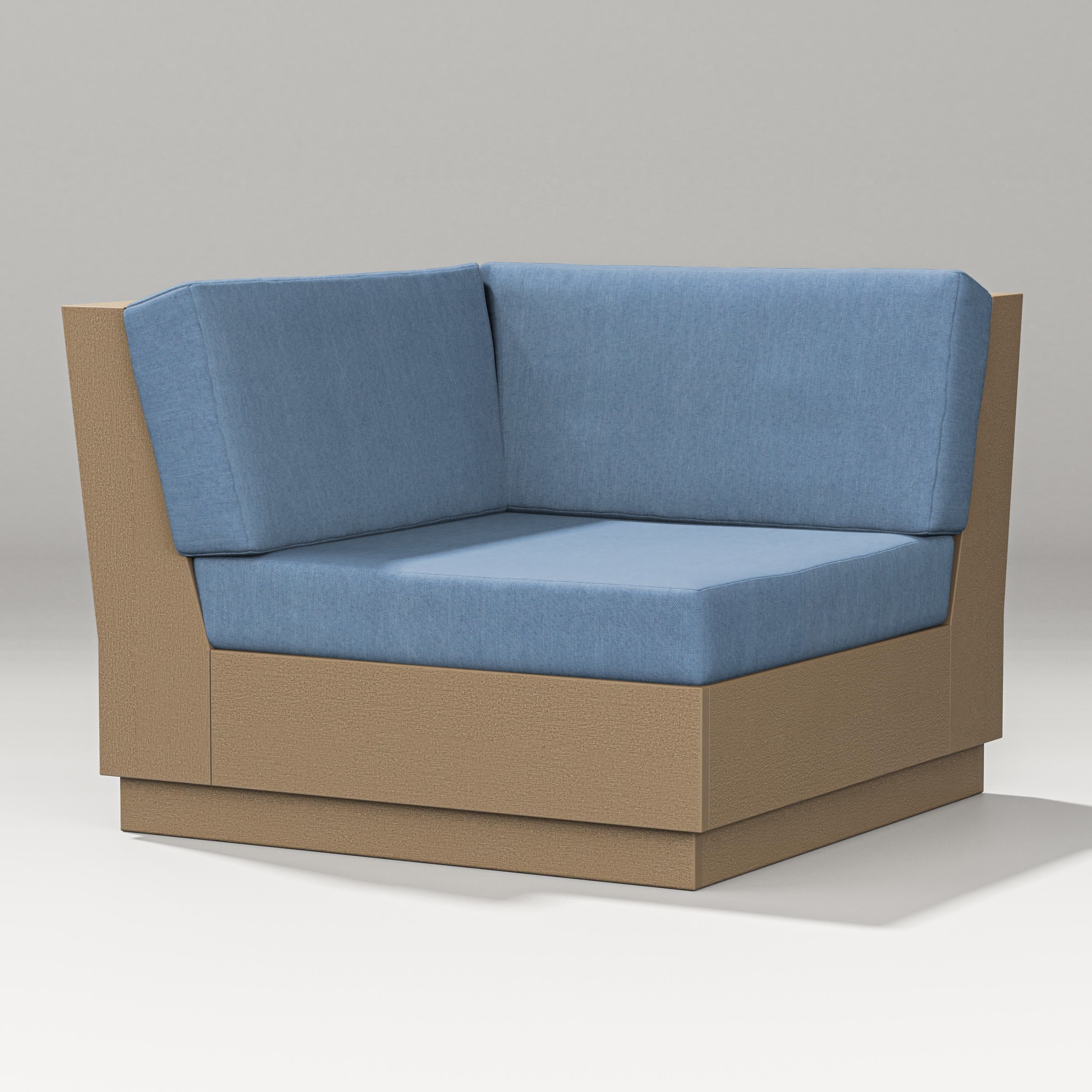 Elevate Modular Corner Chair in Vintage Sahara / Sky Blue