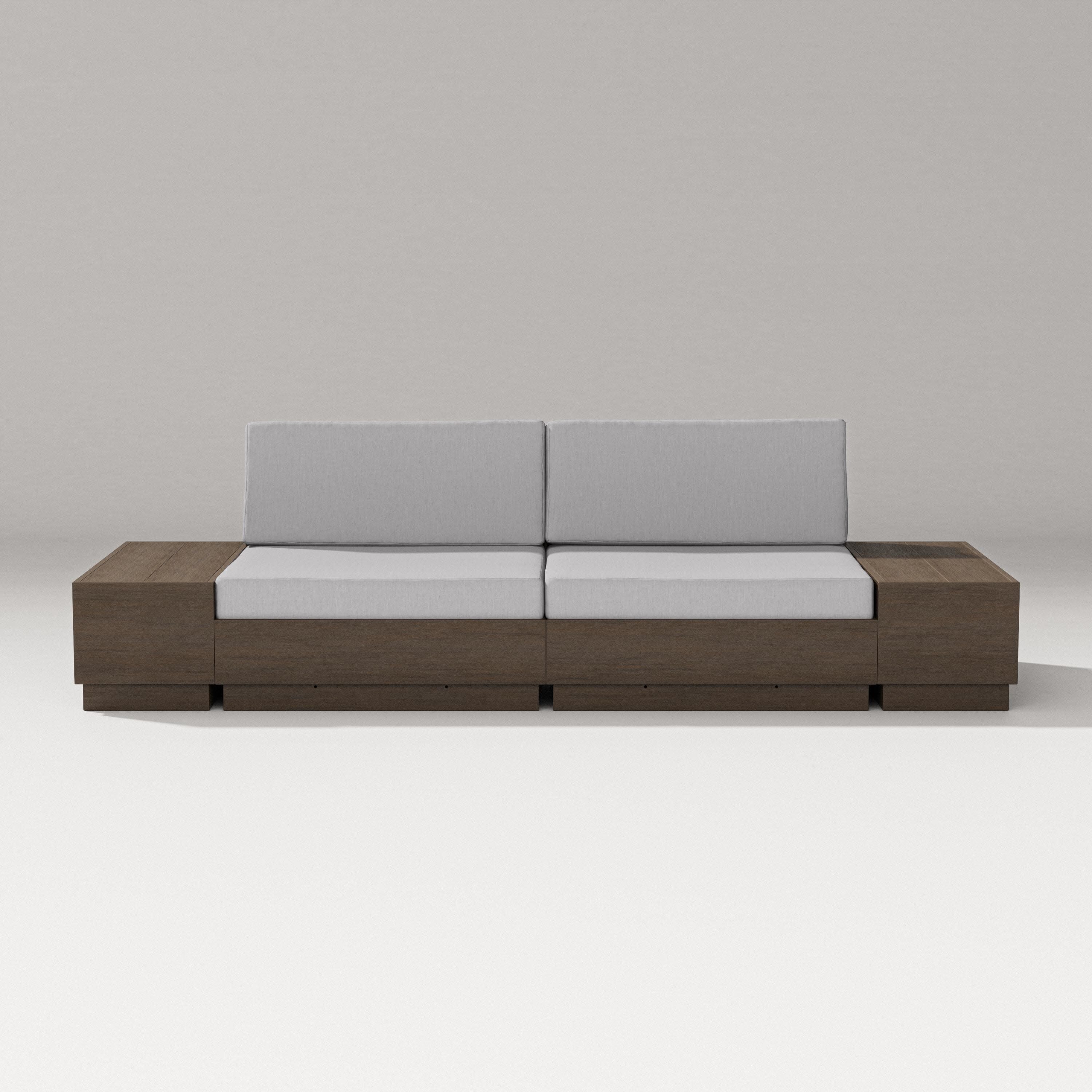Elevate 4-Piece Loveseat Sectional in Kona / Granite