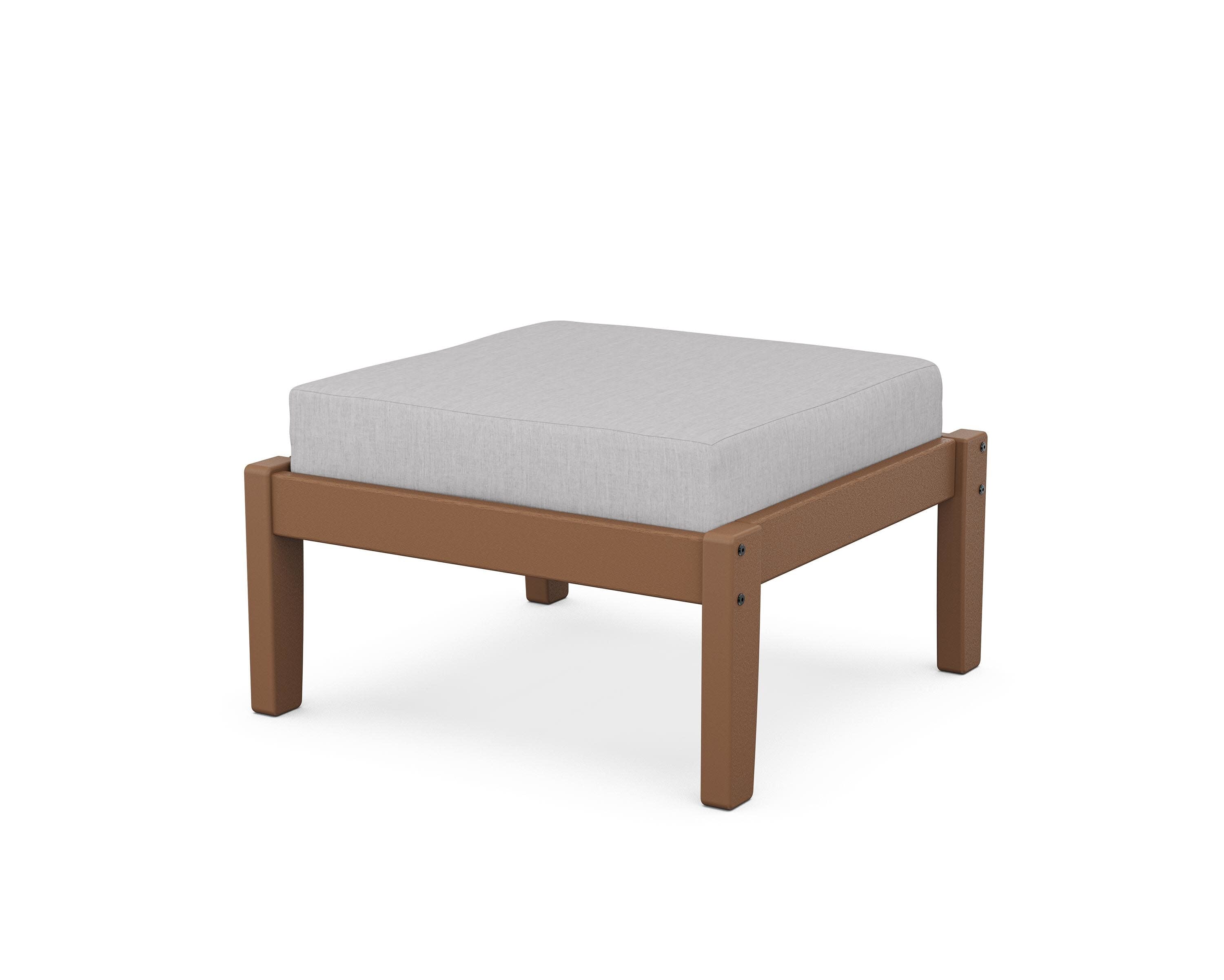 Deep Seating Ottoman in Teak / Granite