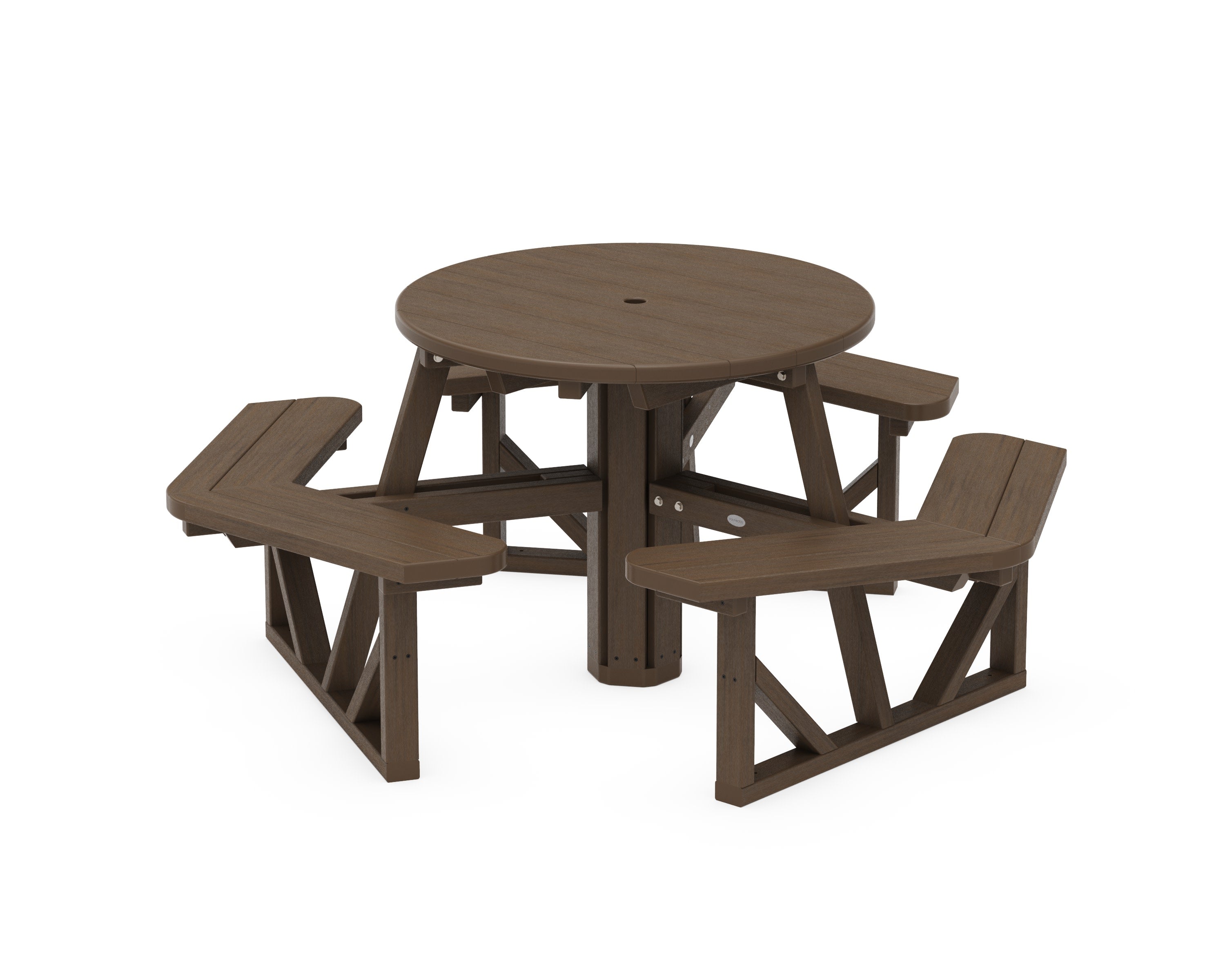 Park 36" Round Picnic Table in Kona