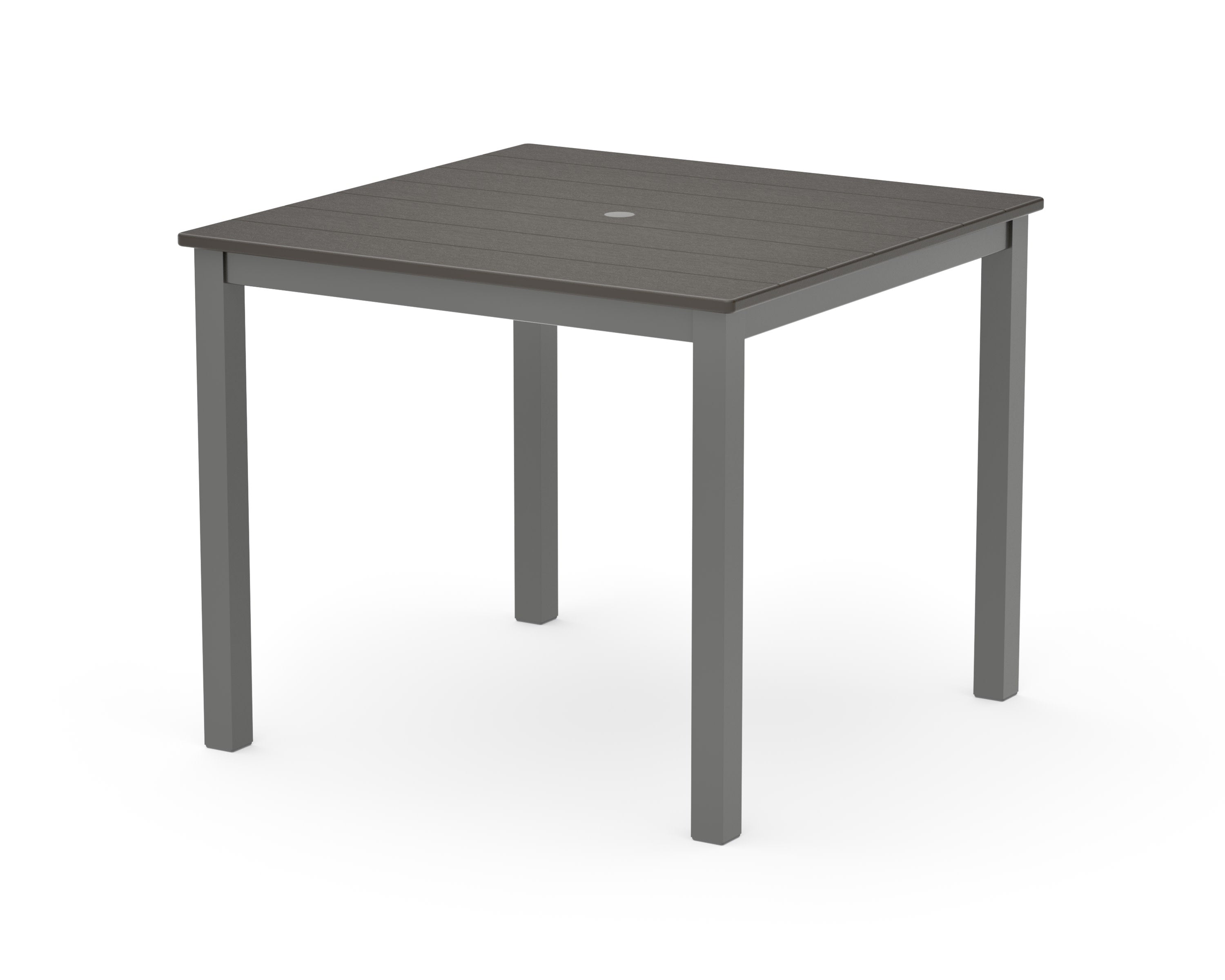 Main Street 36" x 36" Dining Table in Charcoal / Vintage Coffee