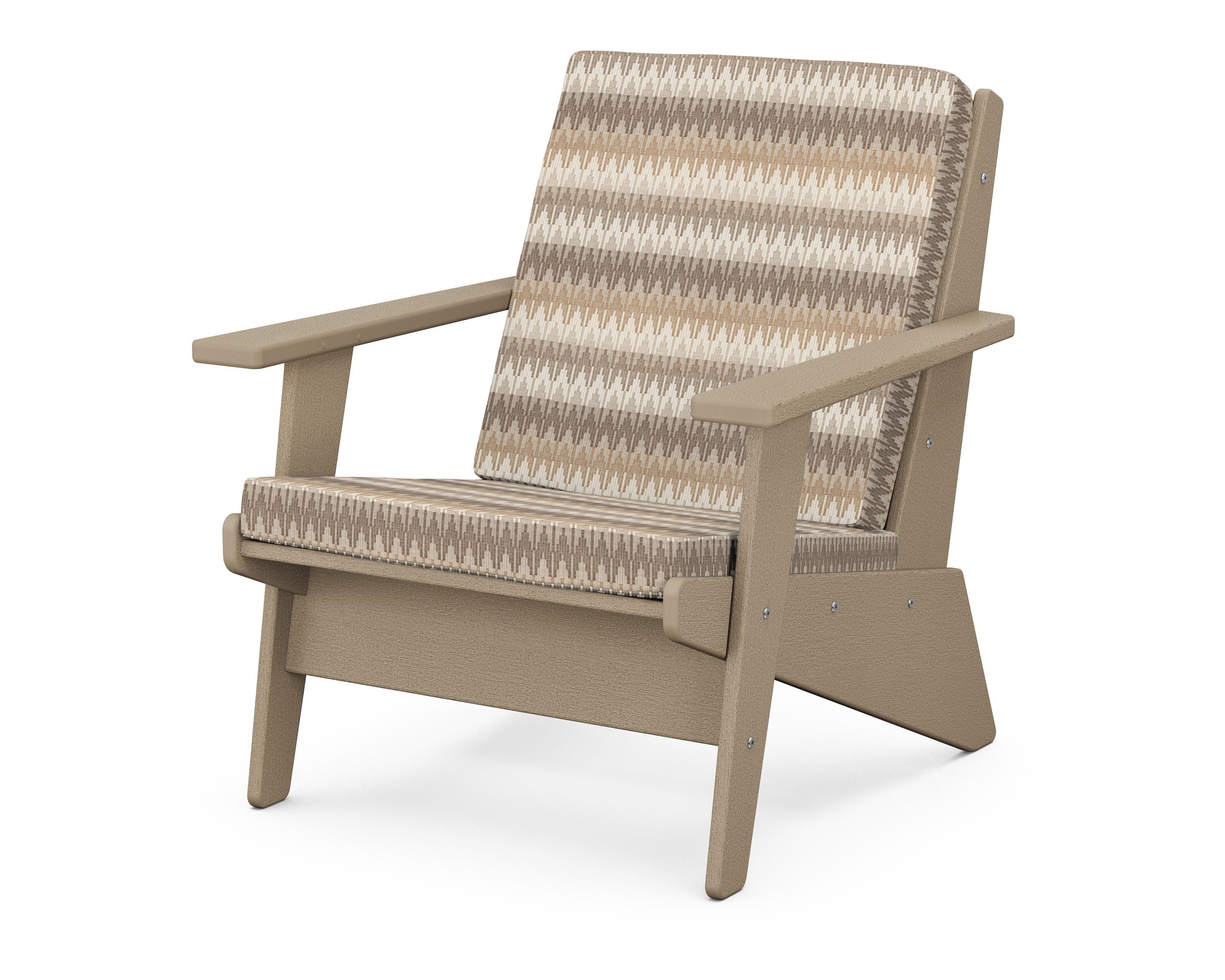 Riviera Modern Lounge Chair in Vintage Sahara / Valley Dune