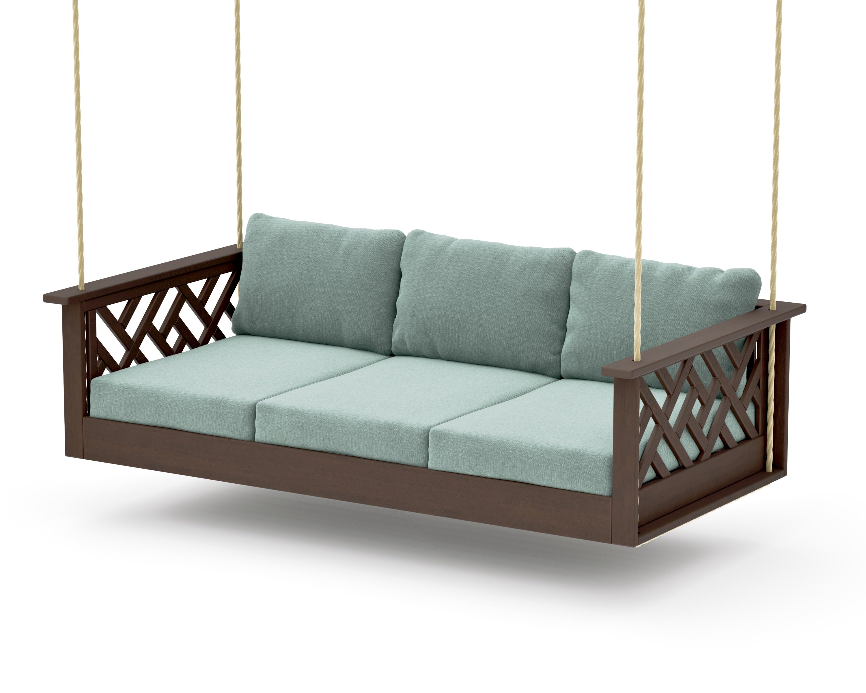 Chippendale Daybed Swing in Kona / Glacier Spa