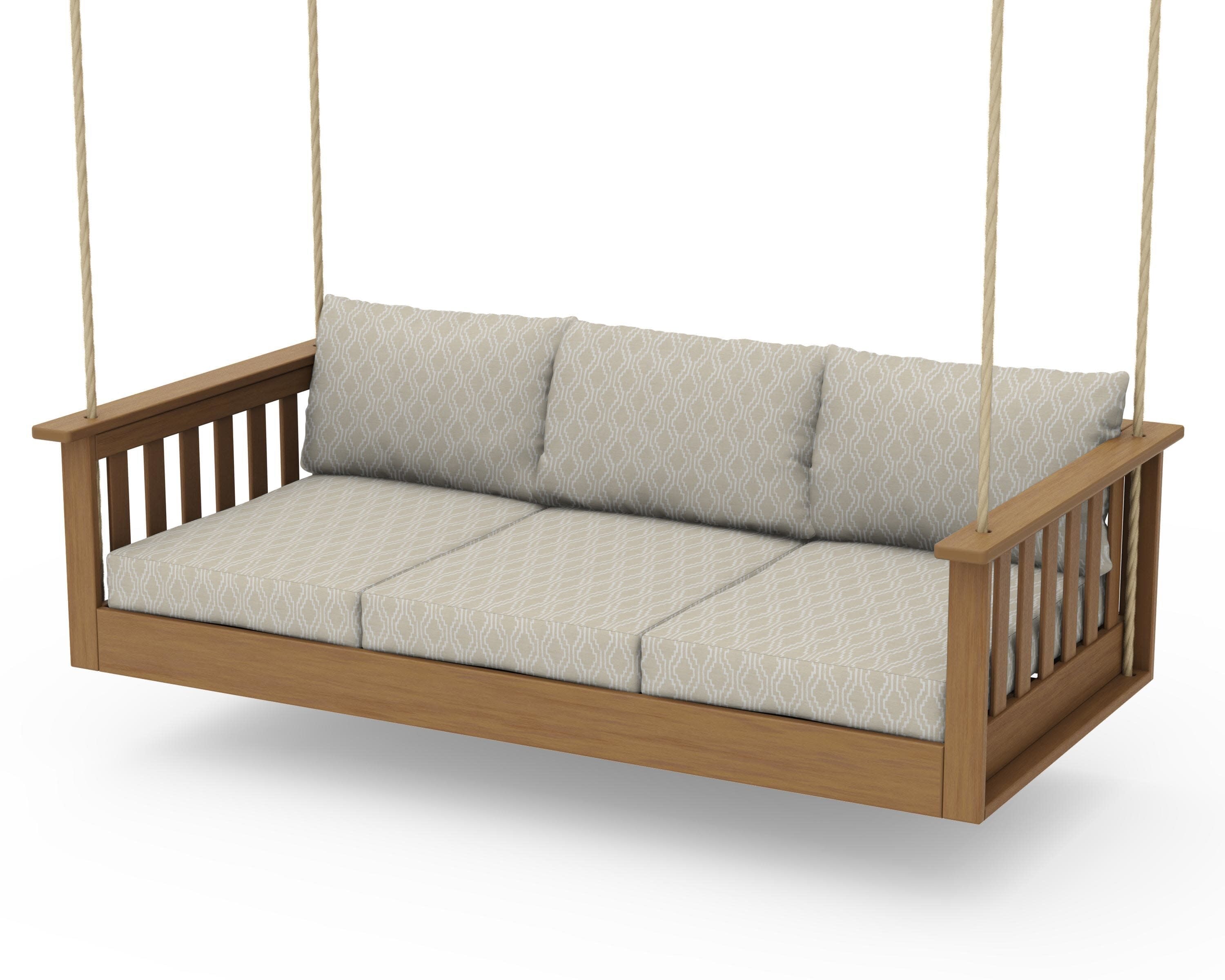 Vineyard Daybed Swing in Natural / Solve Linen